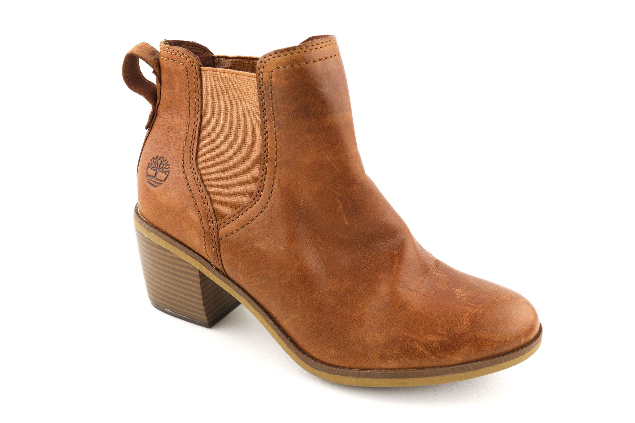 Timberland A1Z5G-A6234 EU37.5/38 Brown Leather Ankle Heels 81501 Size US 6.5 / IT 36.5 - 17 Thumbnail