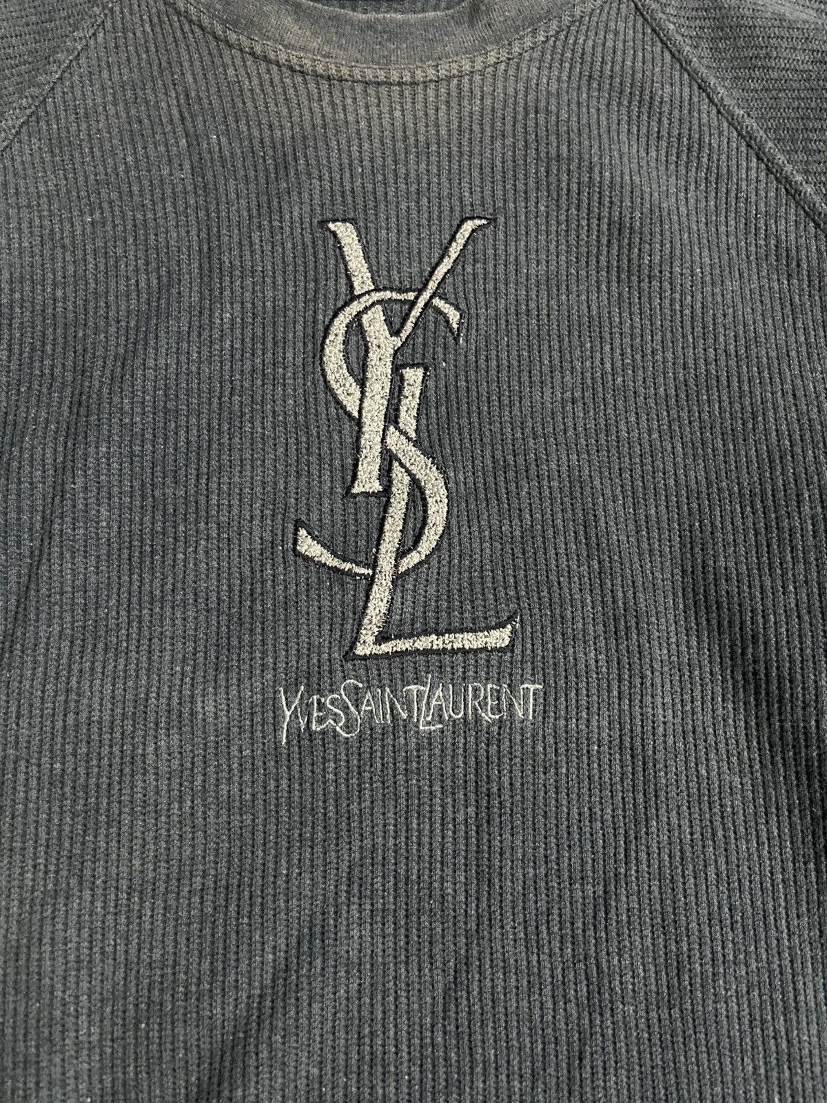 Yves Saint Laurent Yves Saint Laurent Pour Homme Distressed Sweater Size US L / EU 52-54 / 3 - 6 Thumbnail