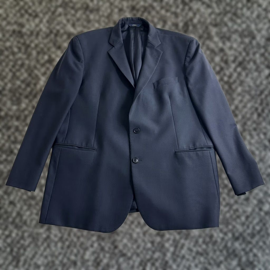 Brooks Brothers Brooks Brothers Two Button Mens 46 Stretch Wool Blazer Size 46R Navy Size 46R - 1 Thumbnail