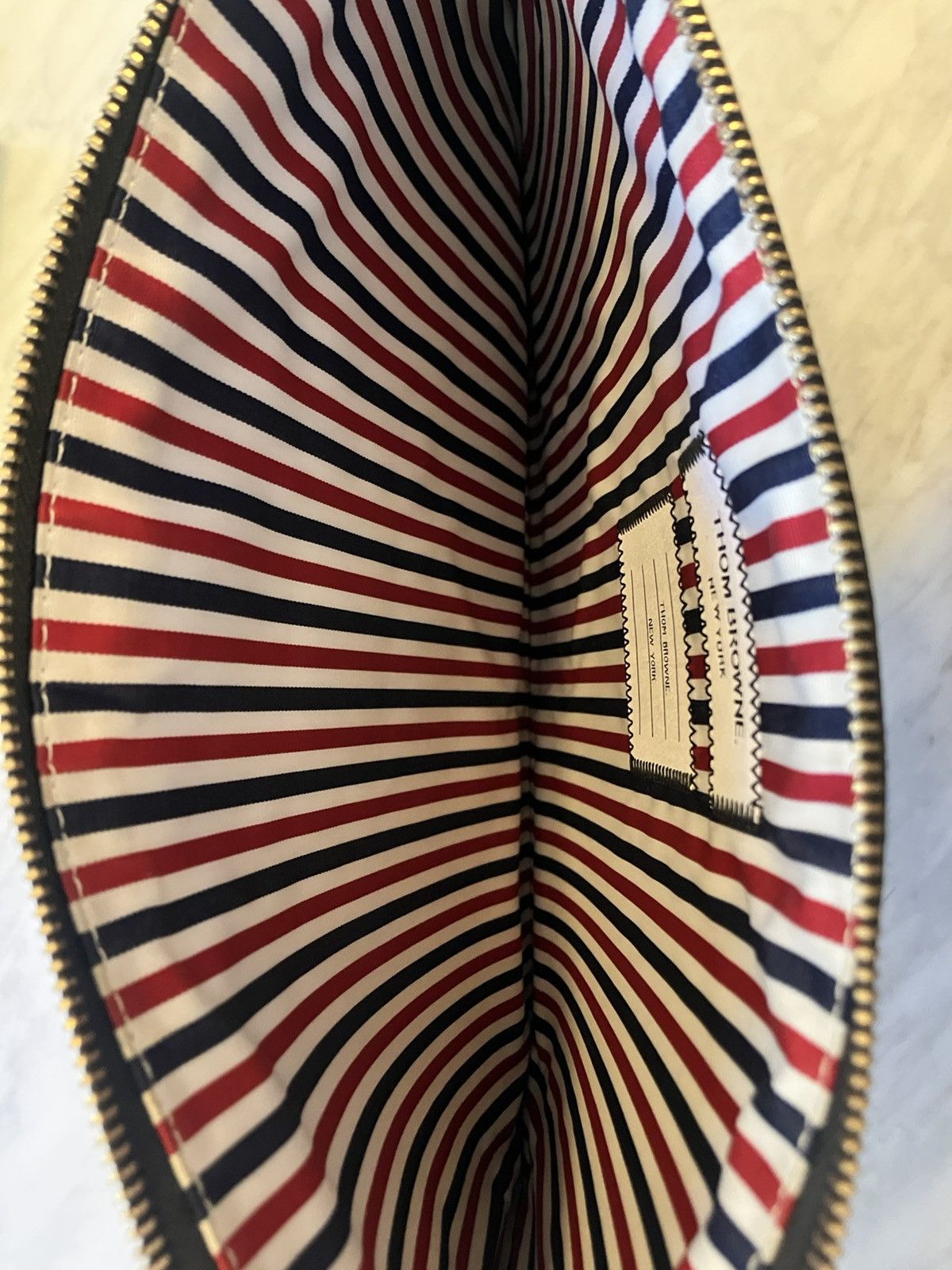 Thom Browne Laptop/Document large leather case holder Size ONE SIZE - 3 Thumbnail