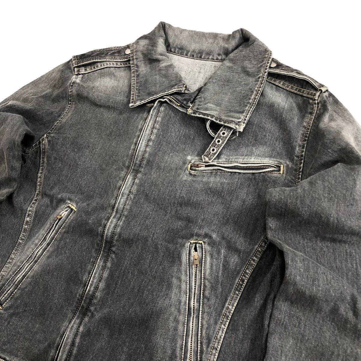 If Six Was Nine Vintage Japanese Brand Black Wash Biker Jacket Jeans Size US M / EU 48-50 / 2 - 3 Thumbnail
