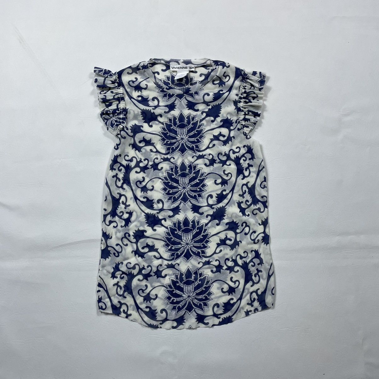 Vivienne Tam VIVIENNE TAM ORIENTAL LOTUS PRINTED MESH TOP Size XS / US 0-2 / IT 36-38 - 1 Thumbnail
