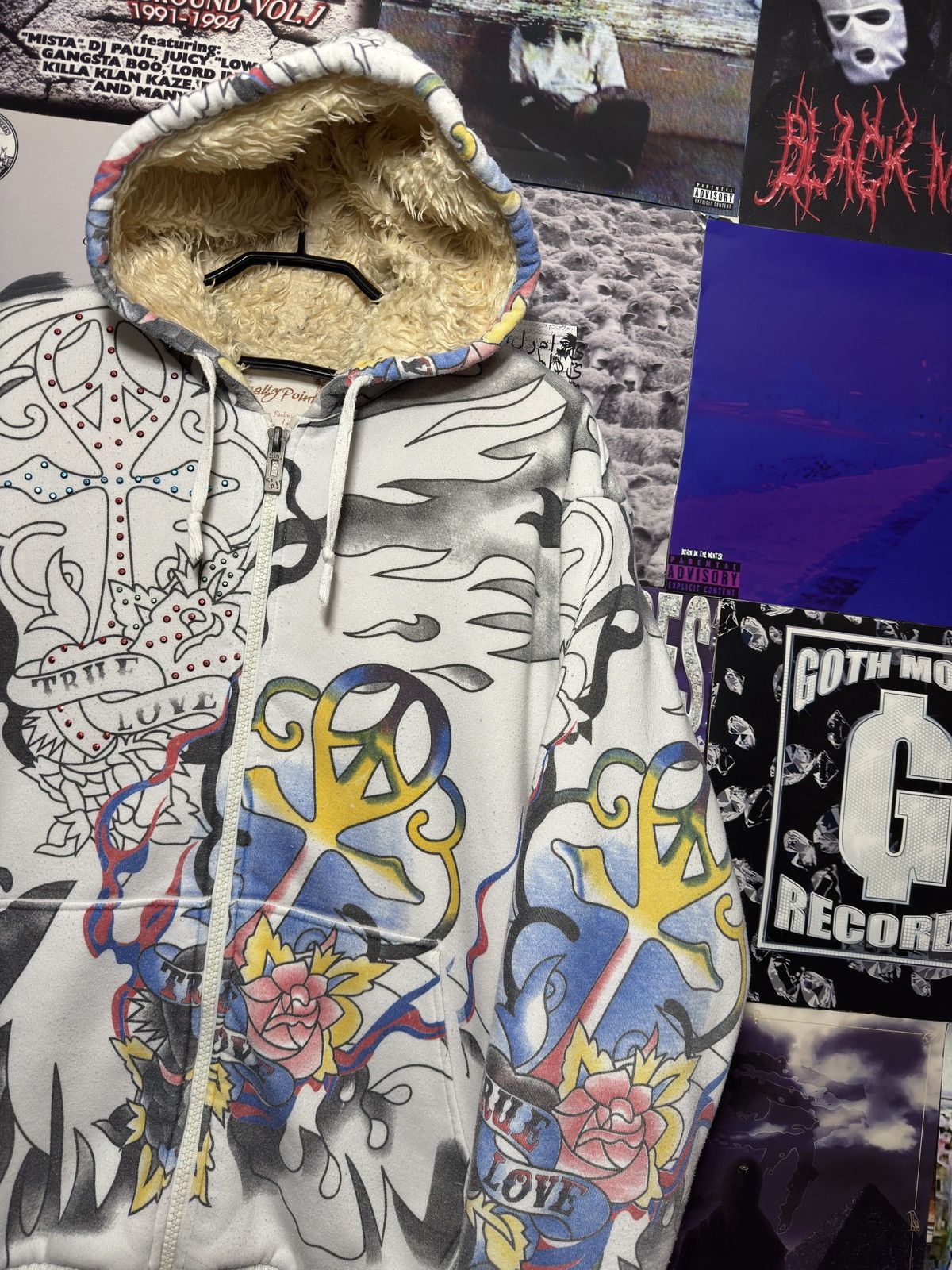 Ed Hardy Ed Hardy Really Point Zip Hoodie Size US XXL / EU 58 / 5 - 3 Thumbnail
