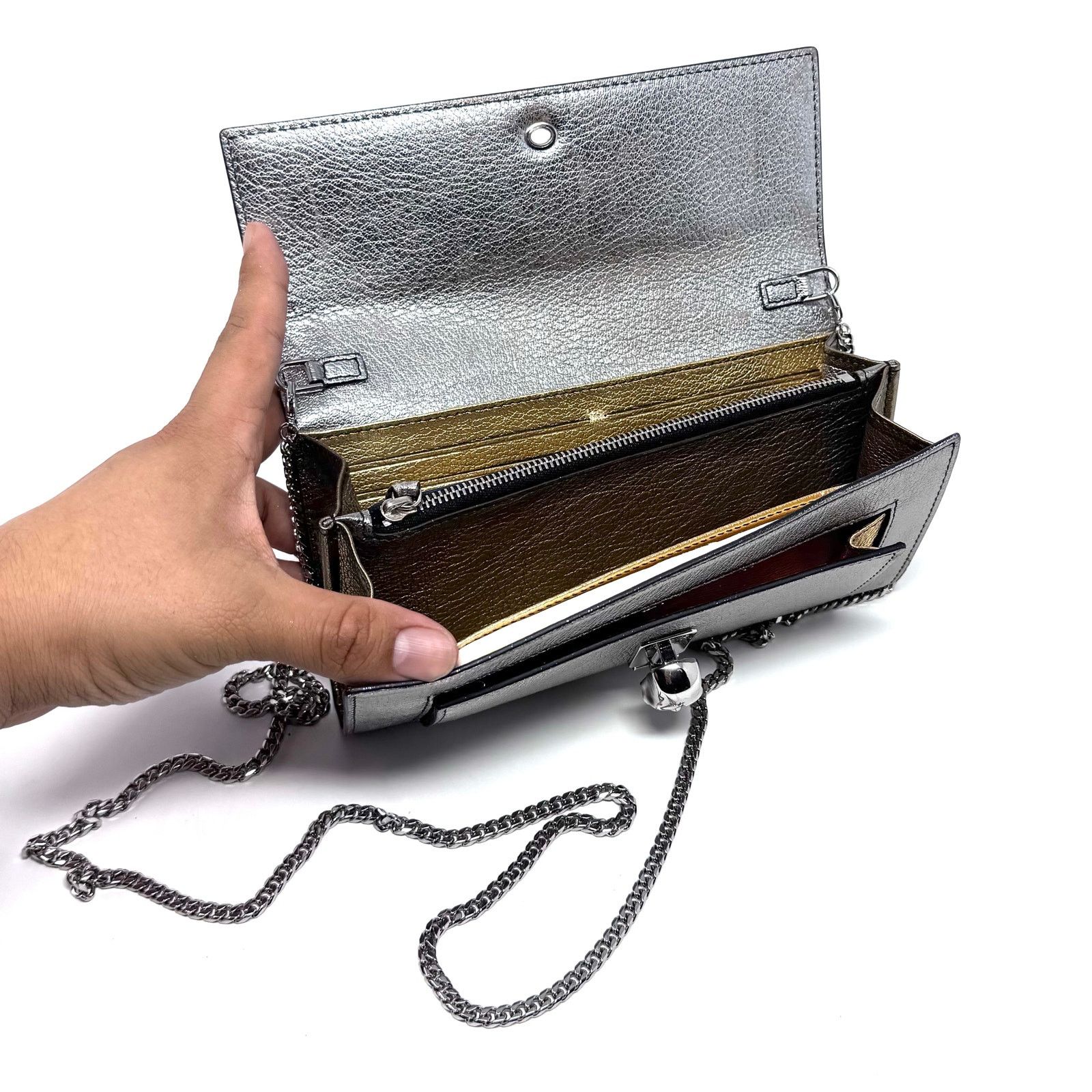Alexander McQueen Alexander McQueen Chain Wallet Size ONE SIZE - 5 Thumbnail