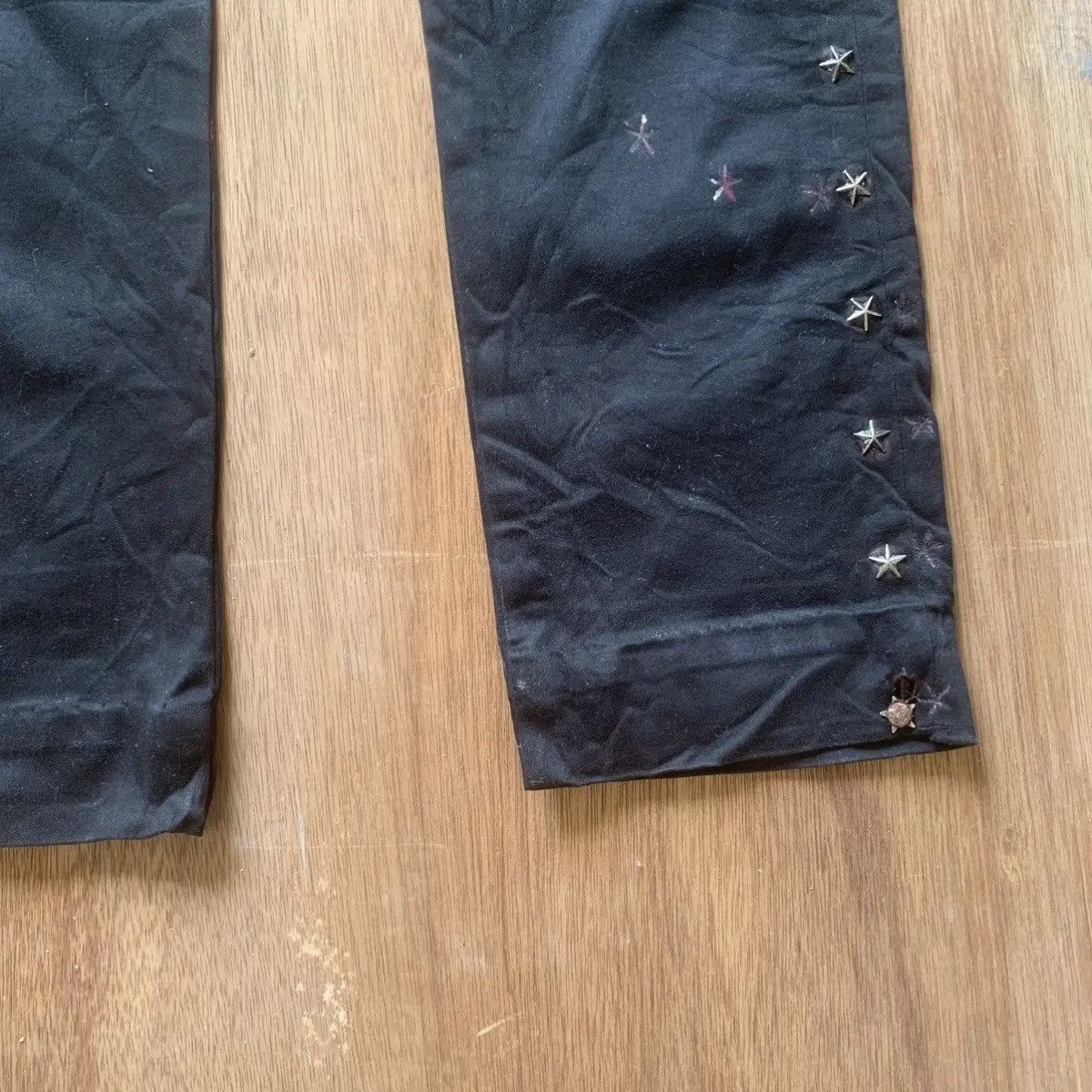 semanticdesign OZONE TOKYO JAPANESE TROUSERS SPIKE STARTS BLACK PANTS Size US 28 / EU 44 - 4 Thumbnail