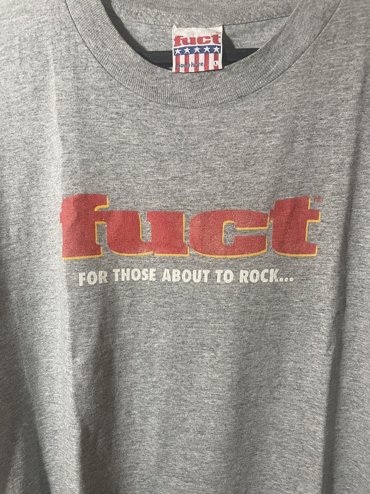 Vintage Fuct vintage tshirt “for those who about to rock” Size US L / EU 52-54 / 3 - 3 Thumbnail