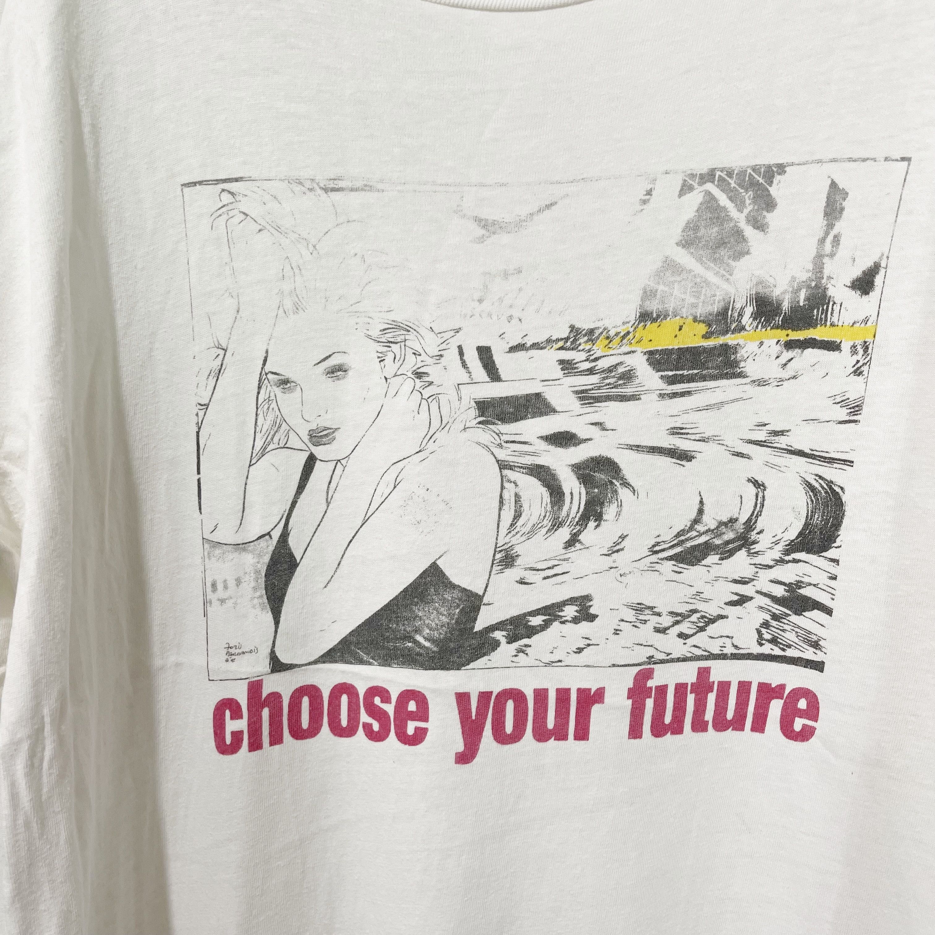 Vintage Vintage 90s Choose Your Future Pop art Shirt Size US M / EU 48-50 / 2 - 2 Thumbnail