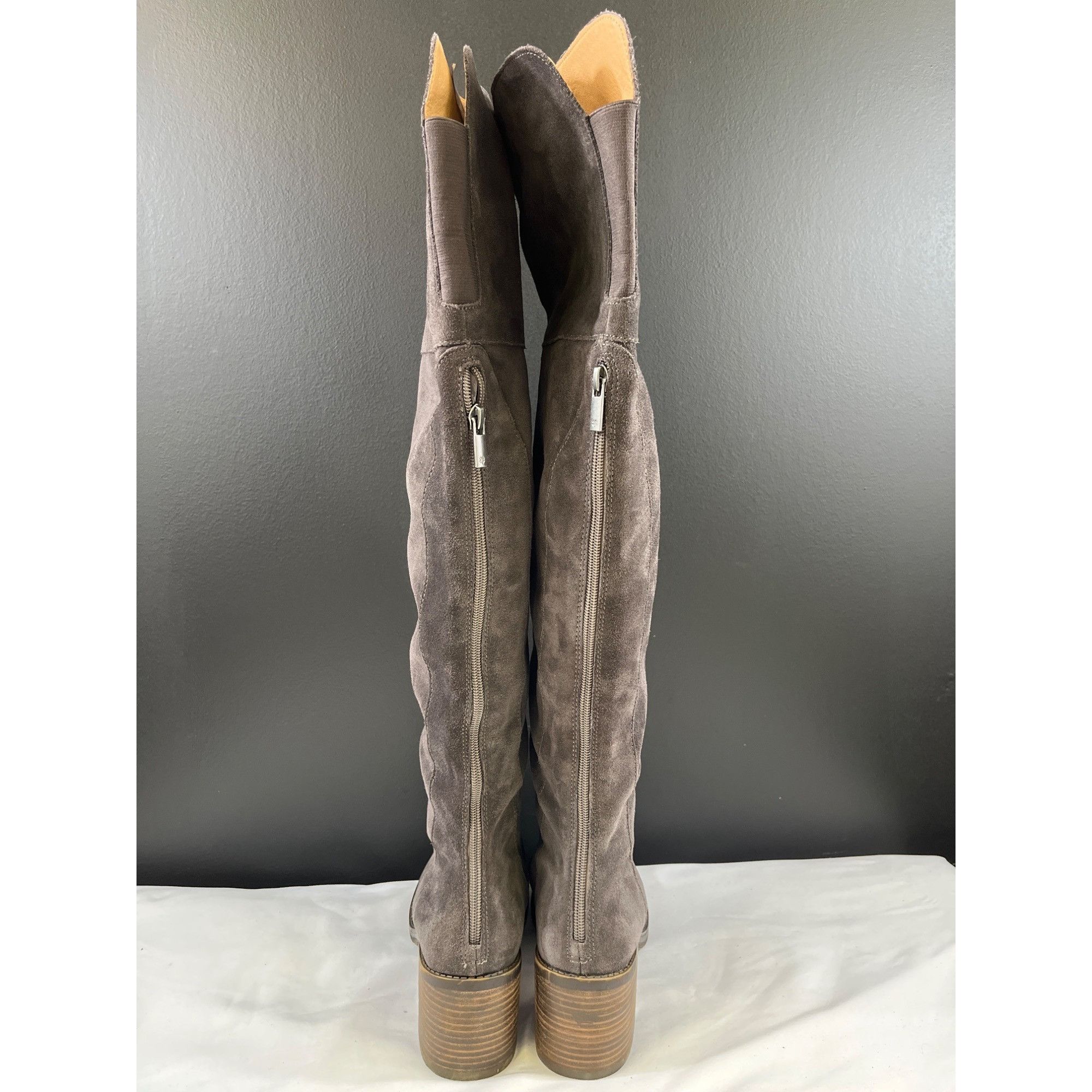 Lucky Brand Lucky Brand Rayla Women's Charcoal Over the Knee/Heeled Boot Size US 9.5 / IT 39.5 - 4 Thumbnail