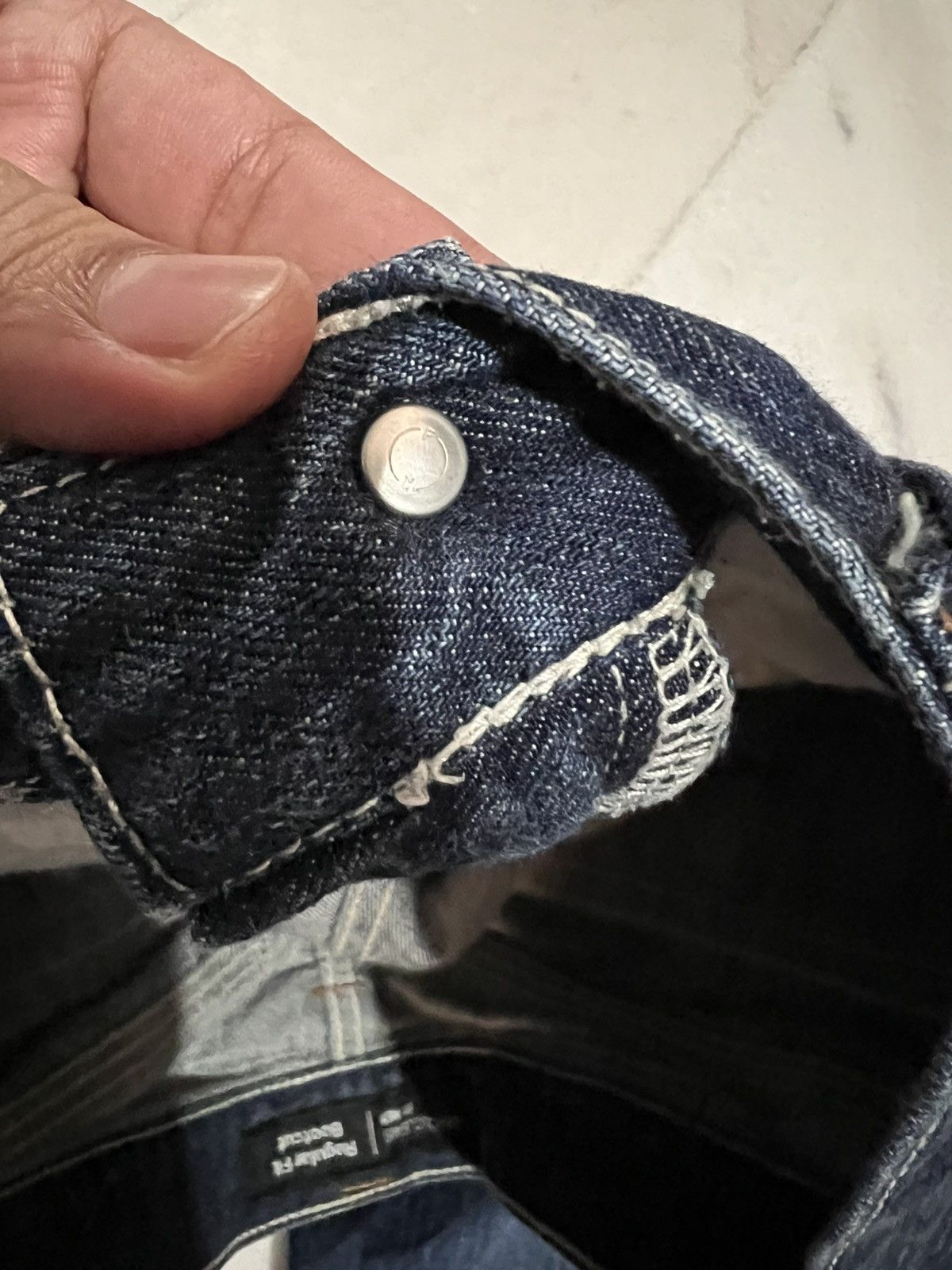If Six Was Nine × Uniqlo 🌈2000s UNIQLO JEANS FOR MEN BOOTCUT WASHED Size US 30 / EU 46 - 15 Thumbnail