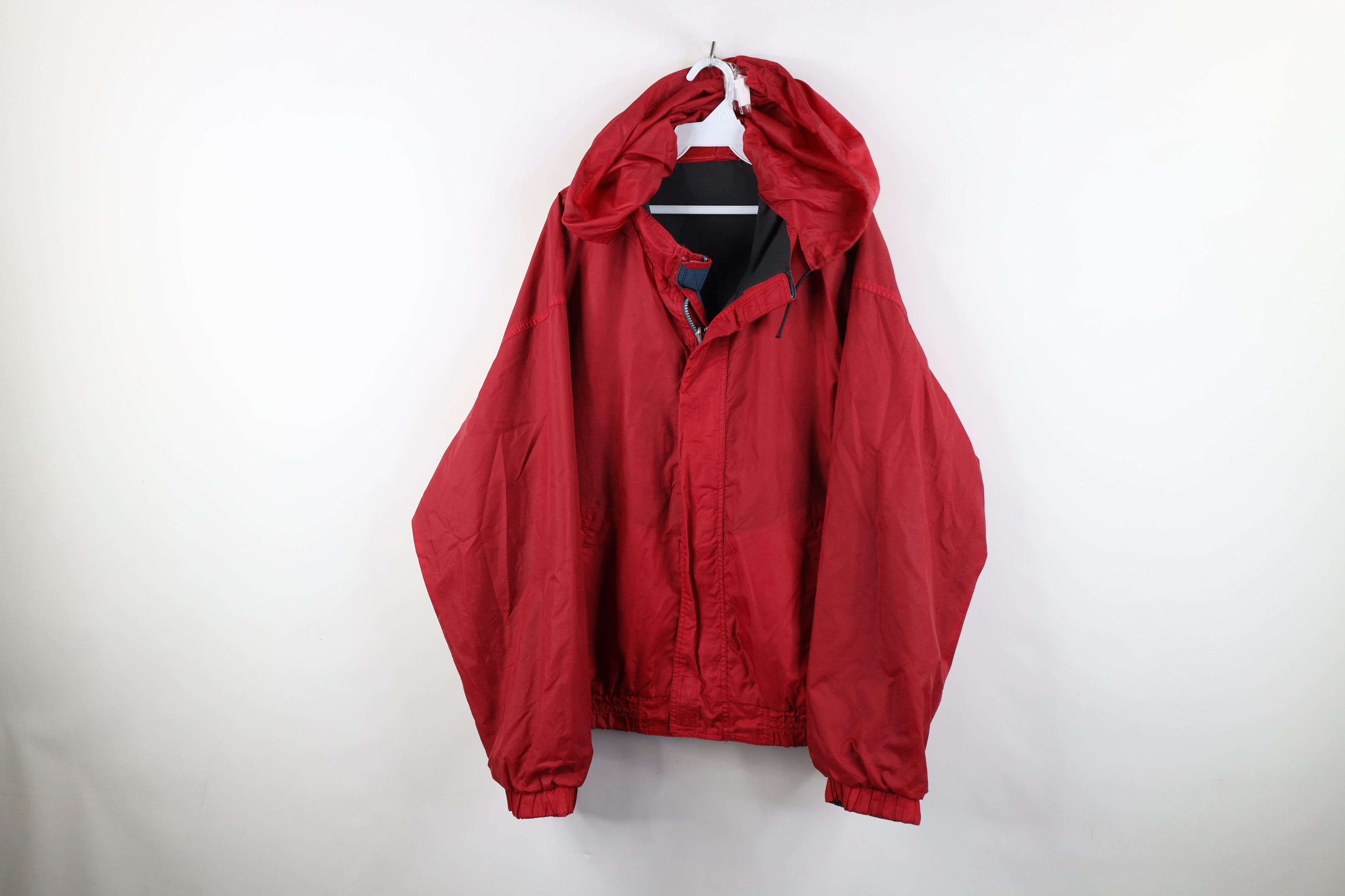 Vintage Vintage 90s Streetwear Reversible Hooded Sailing Jacket Size US XL / EU 56 / 4 - 12 Thumbnail