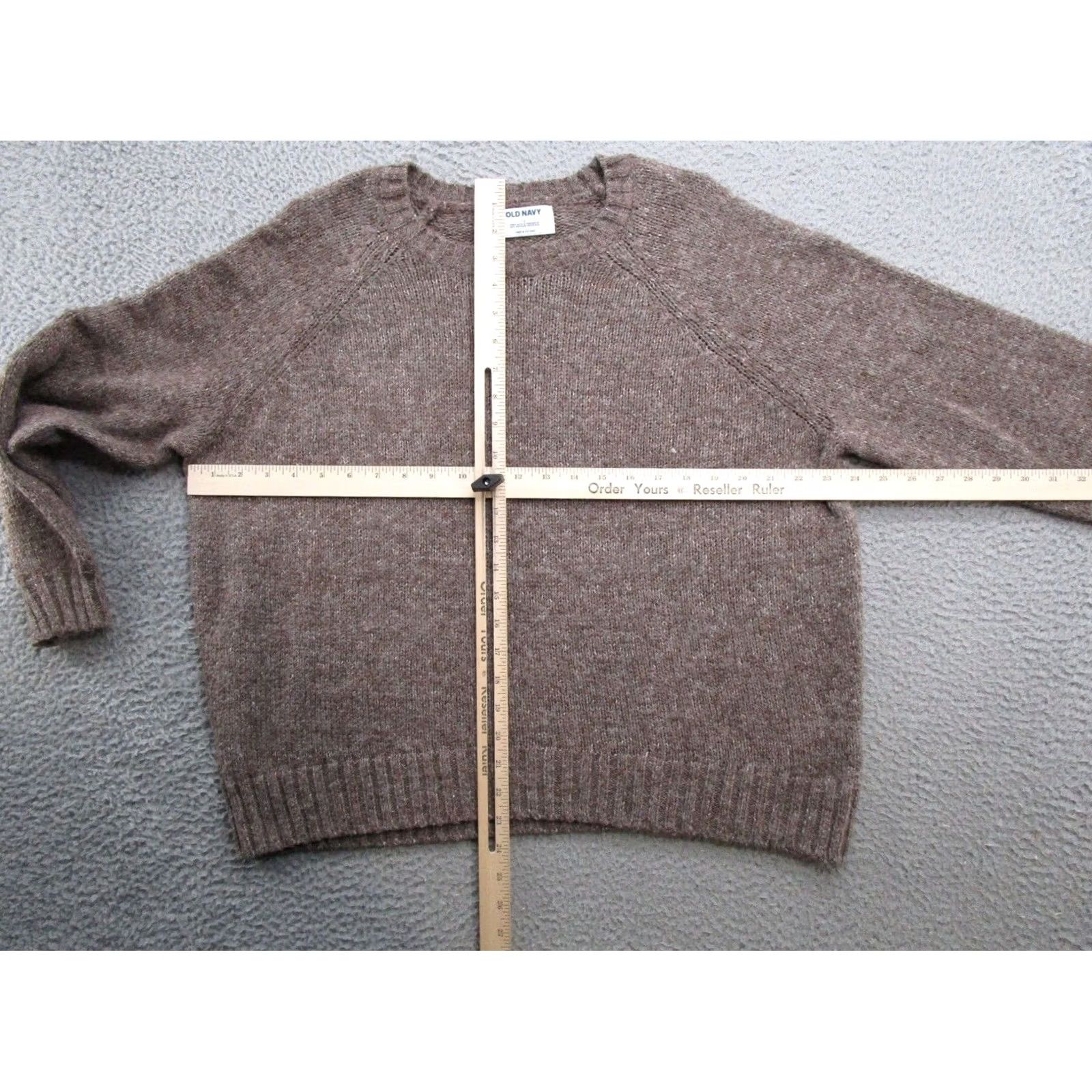 Old Navy Old Navy Wool Blend Knit Pullover Sweater Womens Size L Brown Knit Pullover Wool Blend Women L Brown Wool Blend Pullover Sweater Size L / US 10 / IT 46 - 4 Thumbnail