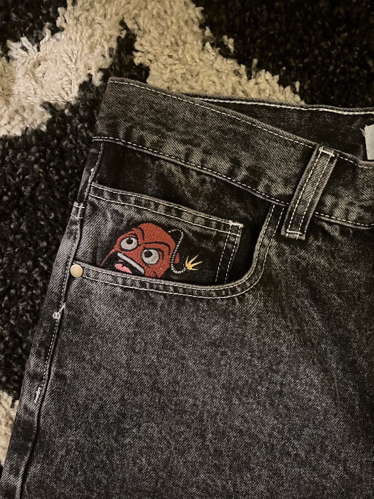 Other × Vintage Vintage Acid Wash Denim Jorts-EATENCompany-Streetwear Y2K Size US 30 / EU 46 - 4 Thumbnail