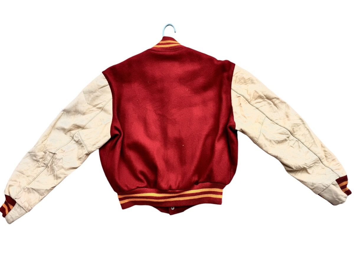 Golden Bear ⚡️⚡️Vintage Golden Bear Varsity Leather Sleeve Jacket Size US XL / EU 56 / 4 - 13 Thumbnail