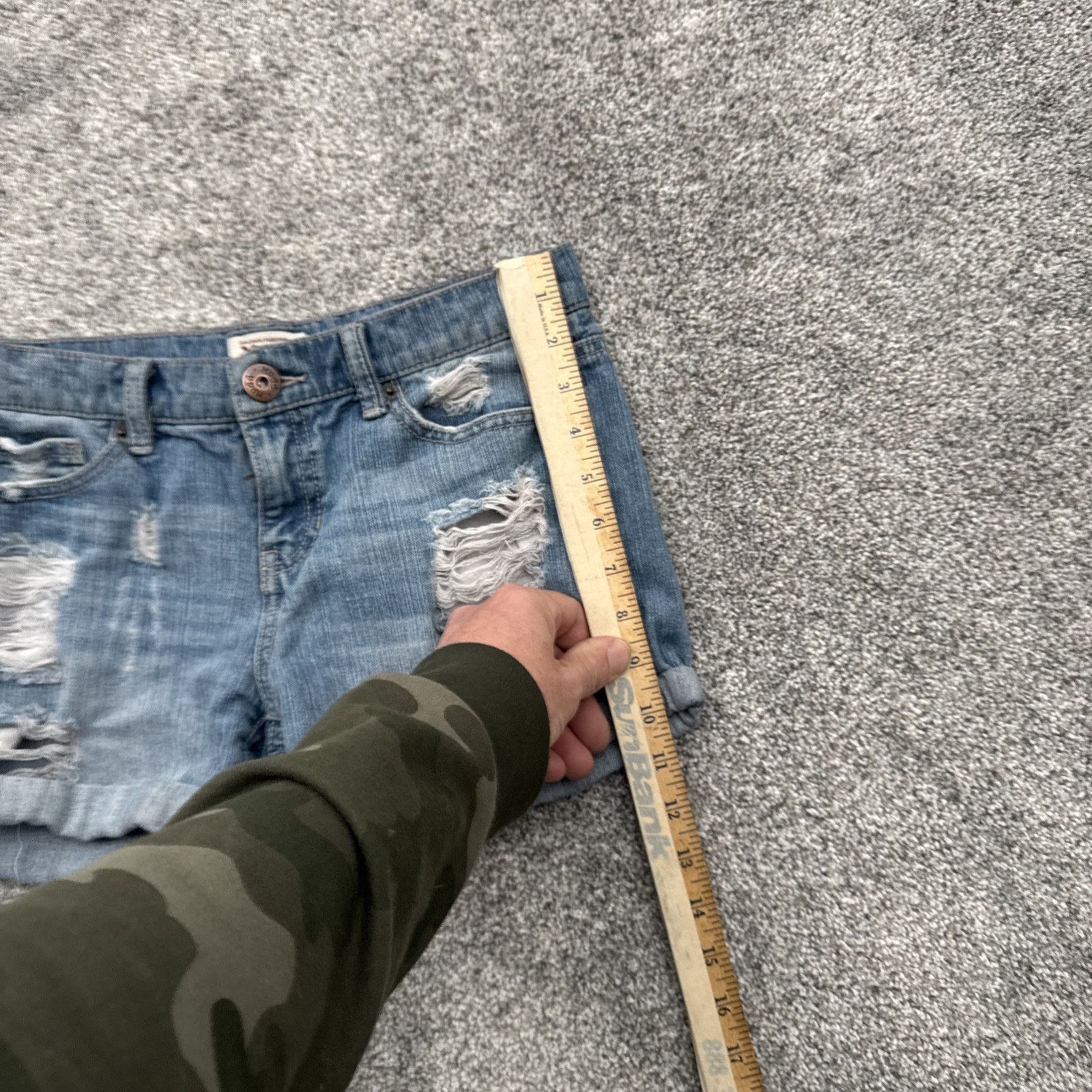 Other Y2K Inspired Short Womens 5 Distressed Ripped Grunge Skater Size 25" / US 0 / IT 36 - 2 Thumbnail