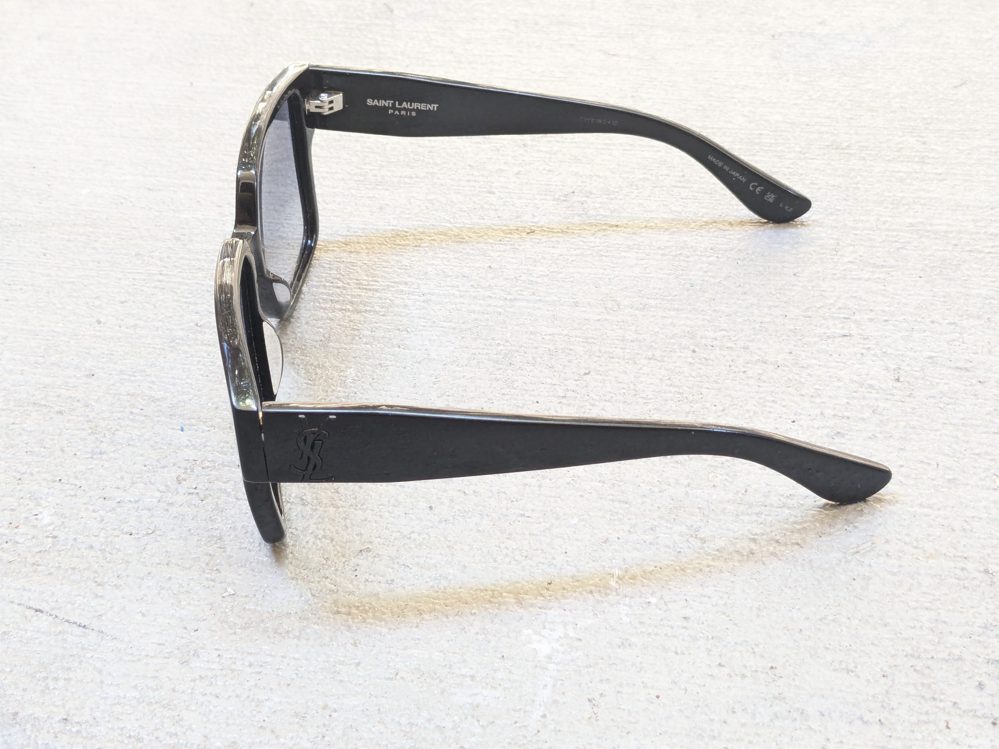 Saint Laurent Paris SAINT LAURENT Sunglasses SL M9N Black Square Blue Size ONE SIZE - 7 Thumbnail