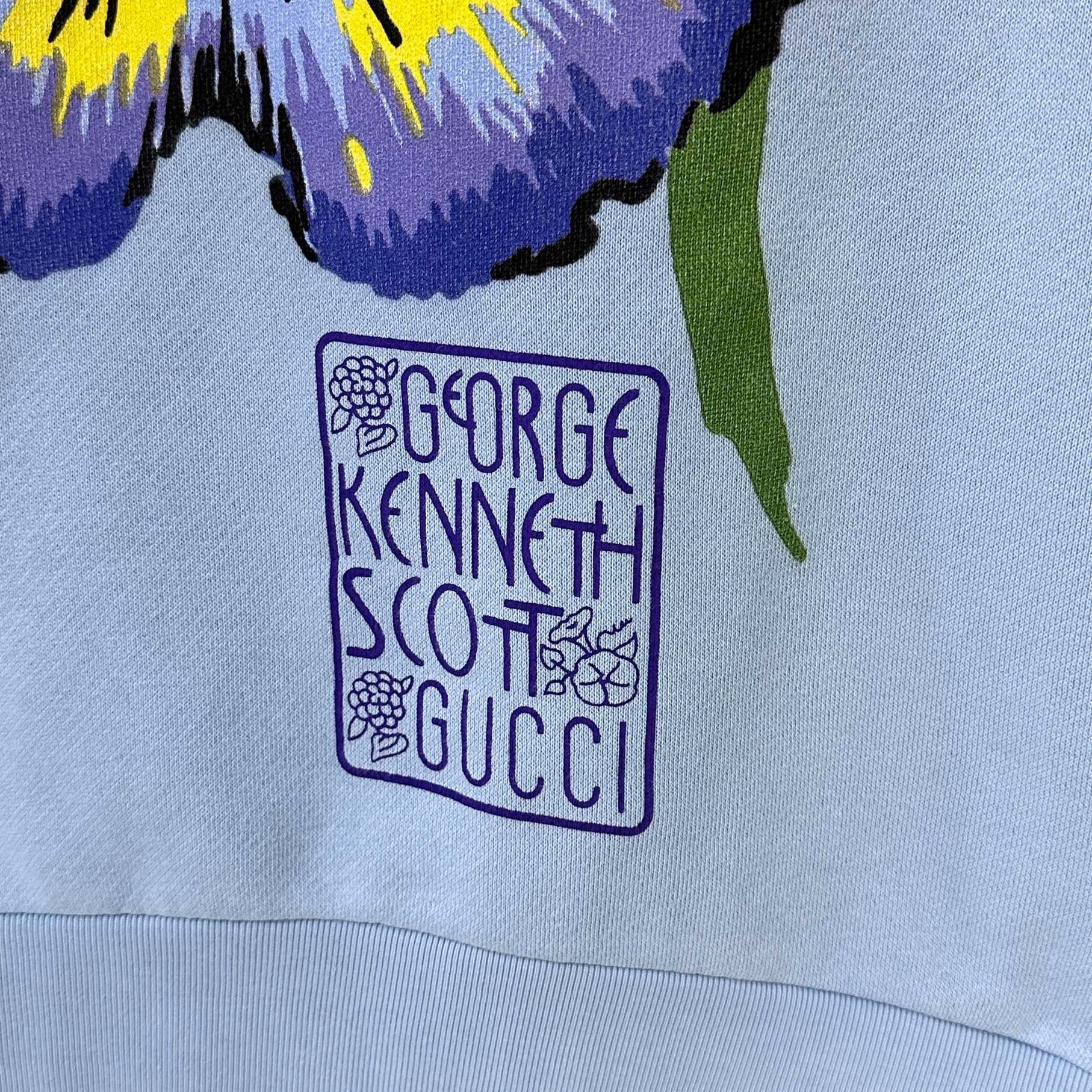 Gucci Gucci blue floral sweatshirt 2501-Nextarrow Size US XXS / EU 40 - 3 Thumbnail