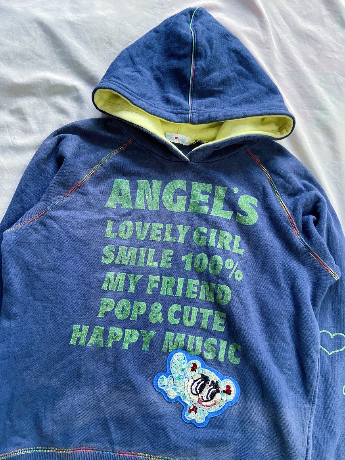 Angel Blue ANGELS LOVELY GIRL SMILE 100% HOODIE Size US S / EU 44-46 / 1 - 3 Thumbnail