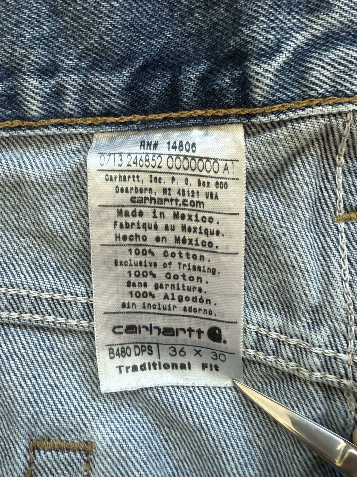 Carhartt Carhartt Traditional Fit Jeans Size US 36 / EU 52 - 6 Thumbnail