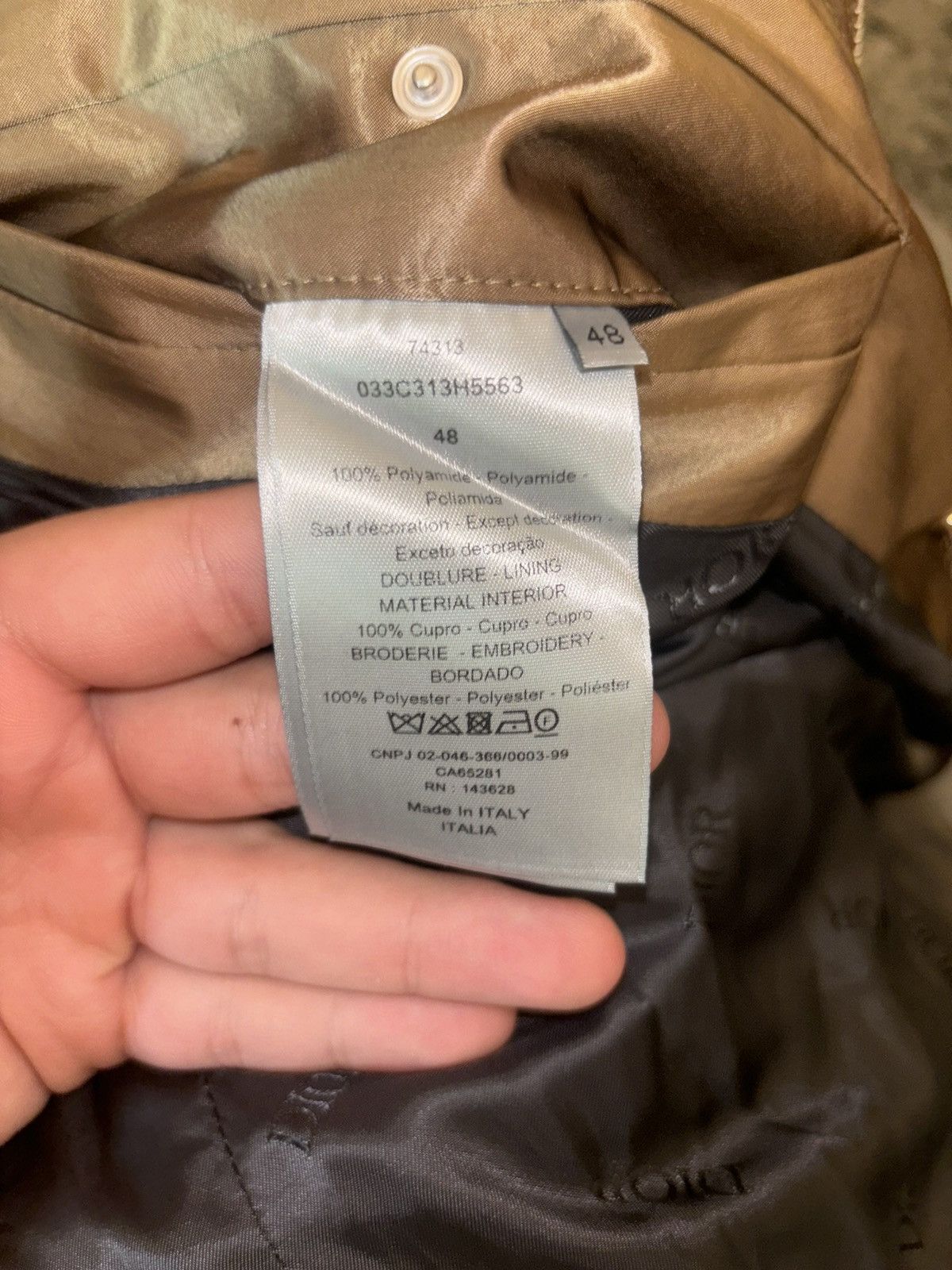 Dior Dior Logo Embroidered Oversized Parka Jacket ‘Golden’ Size US M / EU 48-50 / 2 - 12 Thumbnail
