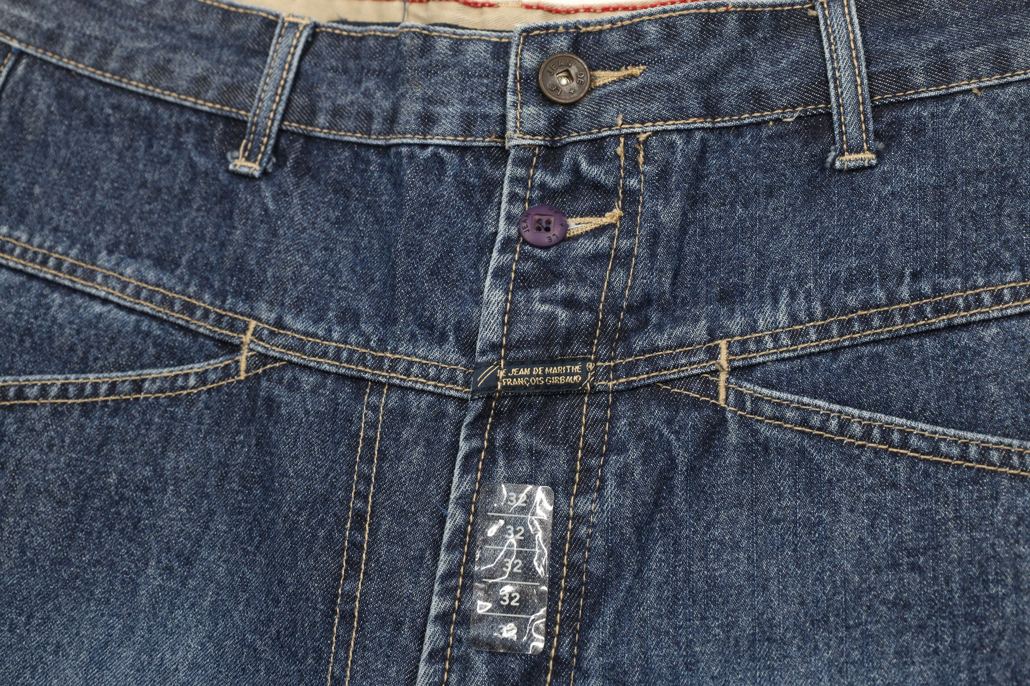 Marithe + Francois Girbaud × Vintage NOS Vintage 90s Marithe Francois Girbaud Denim Jean Shorts Size US 32 / EU 48 - 5 Thumbnail