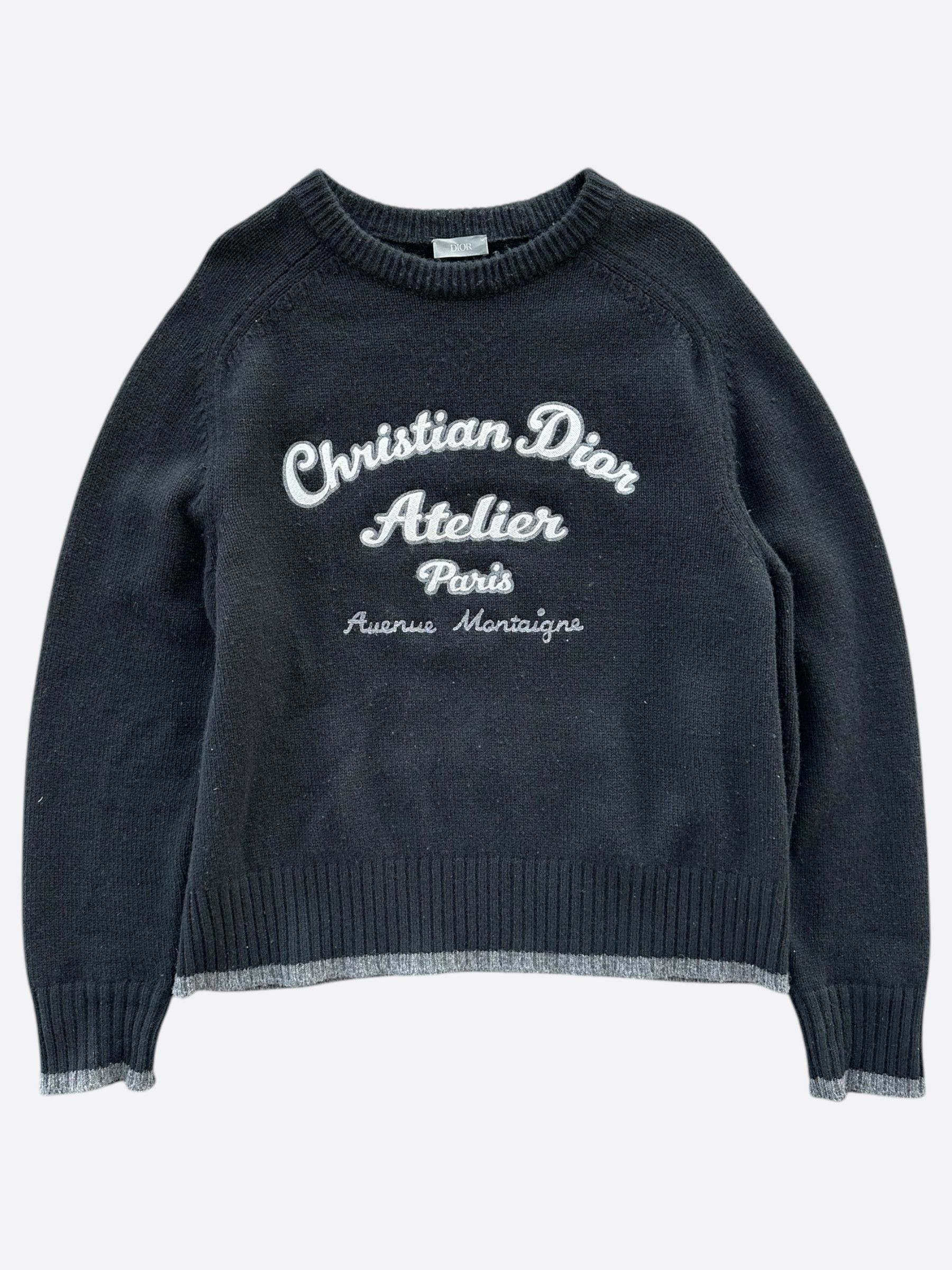 Dior Dior Black Atelier Wool Knitted Sweater Size US XL / EU 56 / 4 - 1 Thumbnail