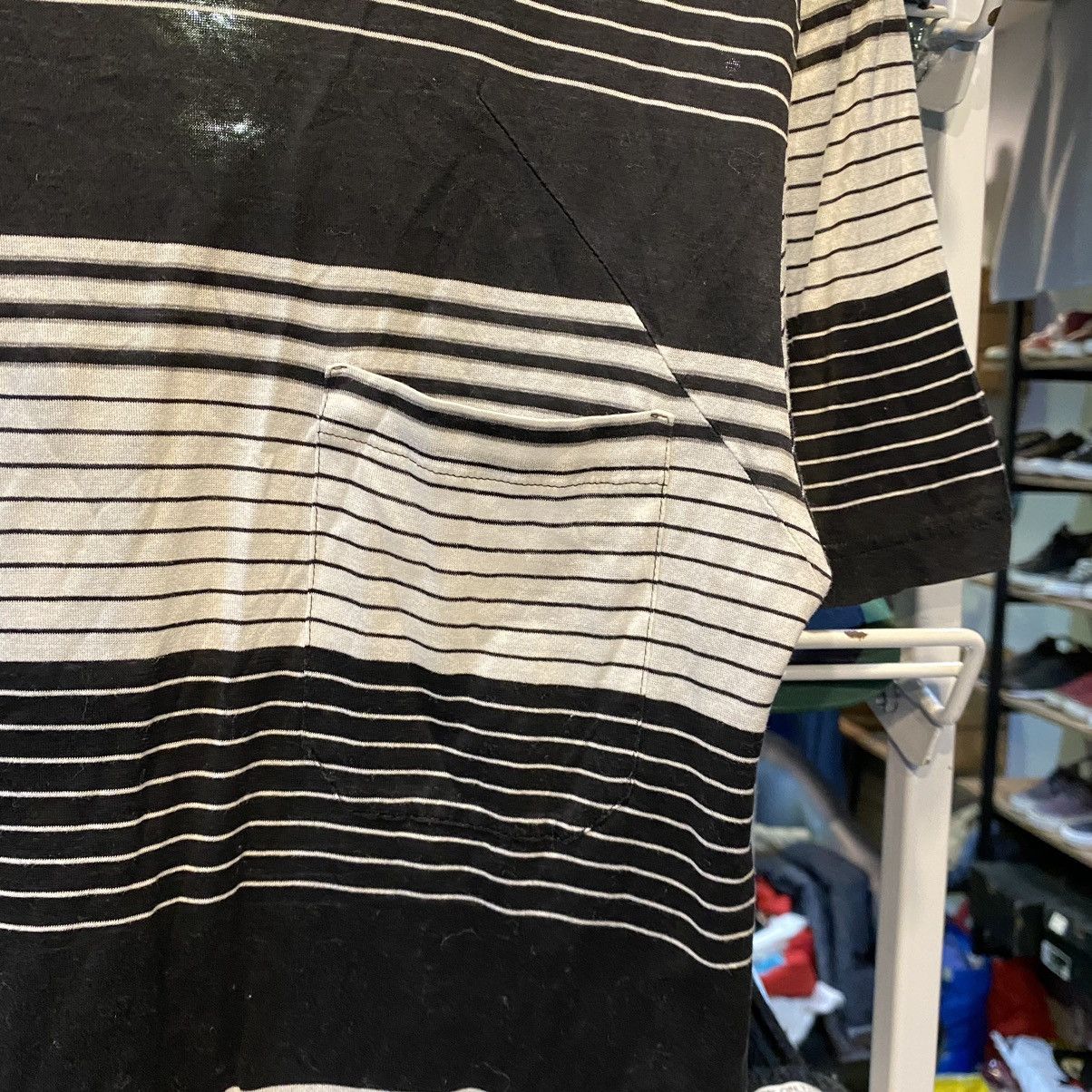 Dior Dior Homme Striped Grunge Pocket Short Sleeved T Shirt Size US M / EU 48-50 / 2 - 5 Thumbnail