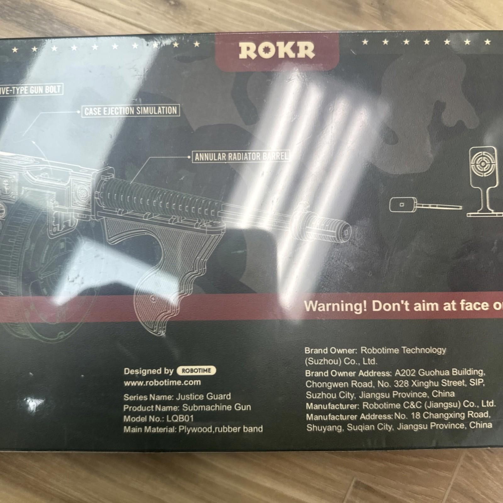Roar Rokr Wooden Puzzle Submachine Gun Justice Guard Age 14+ New Size ONE SIZE - 8 Thumbnail