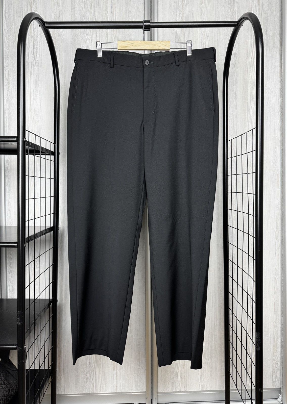 Emporio Armani Emporio Armani Black pure wool 3 buttons classic suit sz 54 Size 44R - 10 Thumbnail