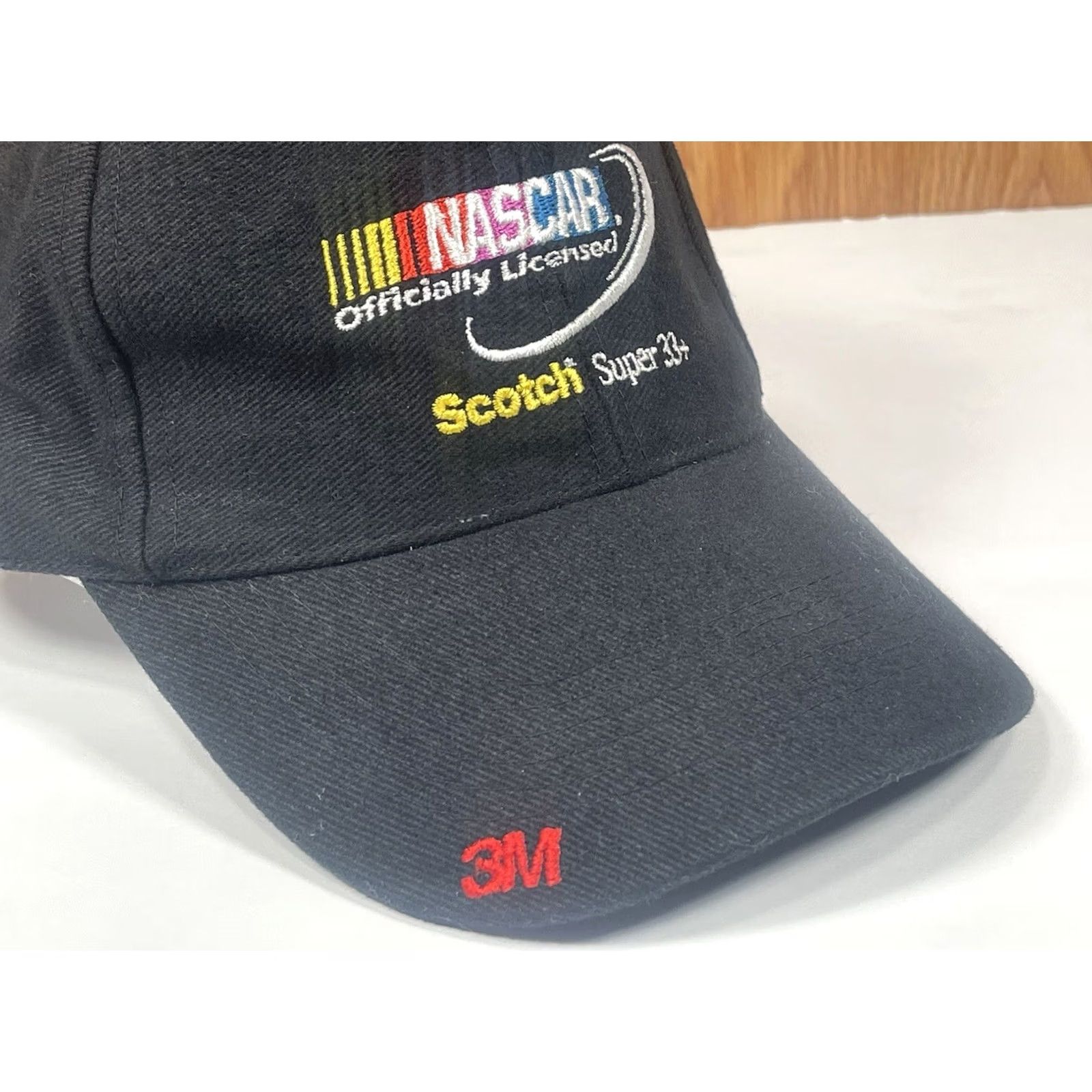 NASCAR NASCAR 3M Scotch Super33+ Hat Cap One Size Fits All Strap Back Adjustable Black Size ONE SIZE - 6 Thumbnail