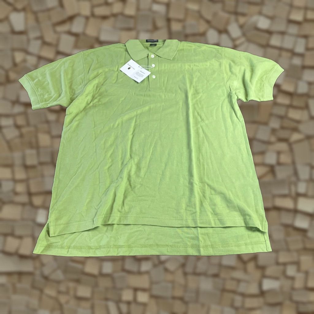 Vintage Jonathan Corey Shirt Men L Green Pima Cotton NWT Polo Short Sleeve Collared Shirt Mens Regular Size US L / EU 52-54 / 3 - 1 Thumbnail