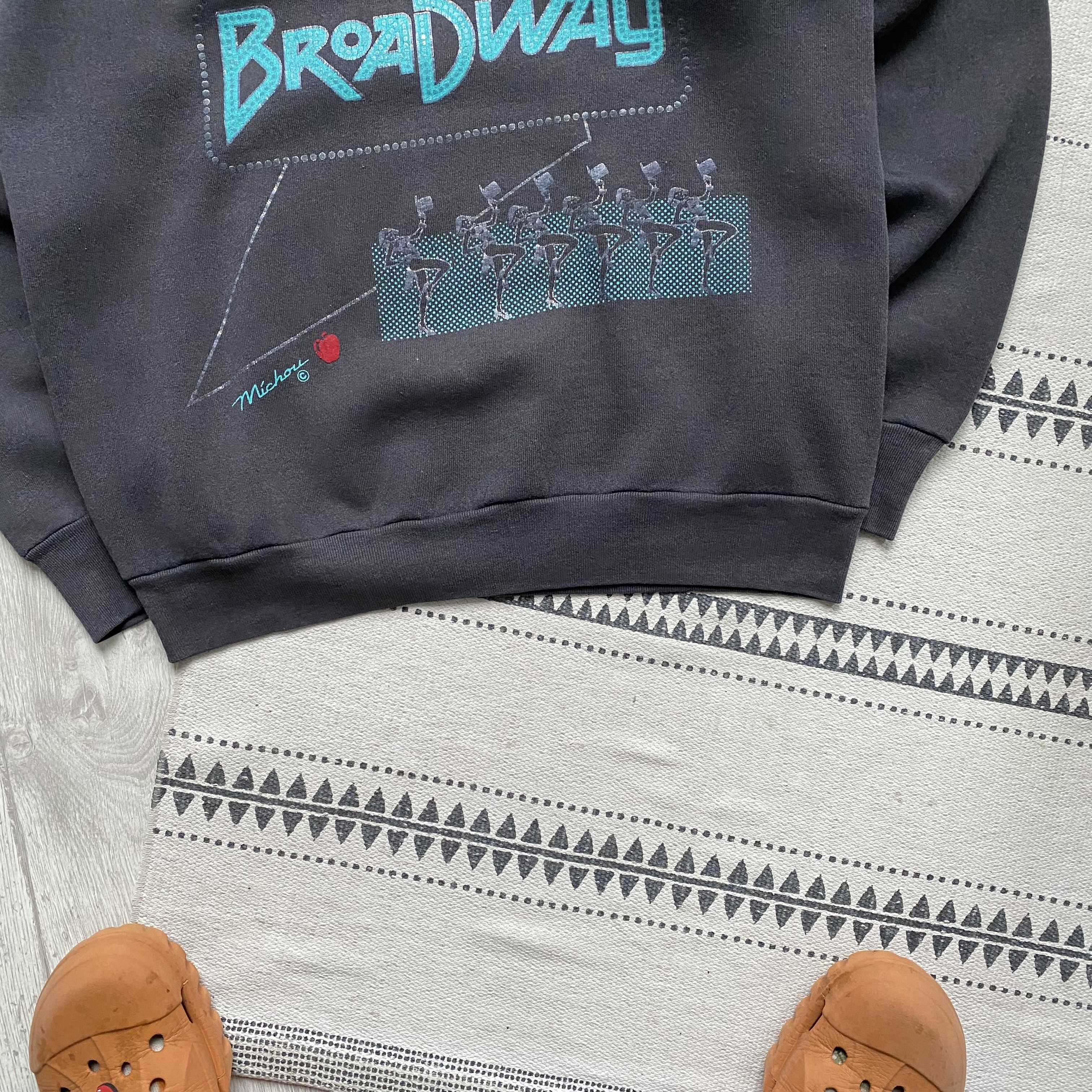 I Love NY 💃🏻 Vintage 90s Faded NEW York Broadway sweatshirt Size US M / EU 48-50 / 2 - 3 Thumbnail