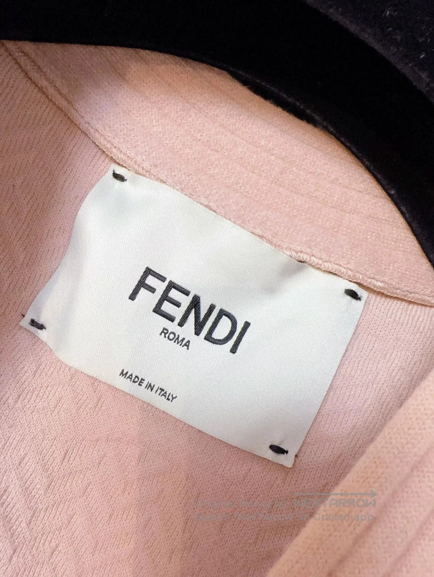 Fendi Fendi Embroidered Logo Pink Cardigan Sweater. Size US M / EU 48-50 / 2 - 7 Thumbnail