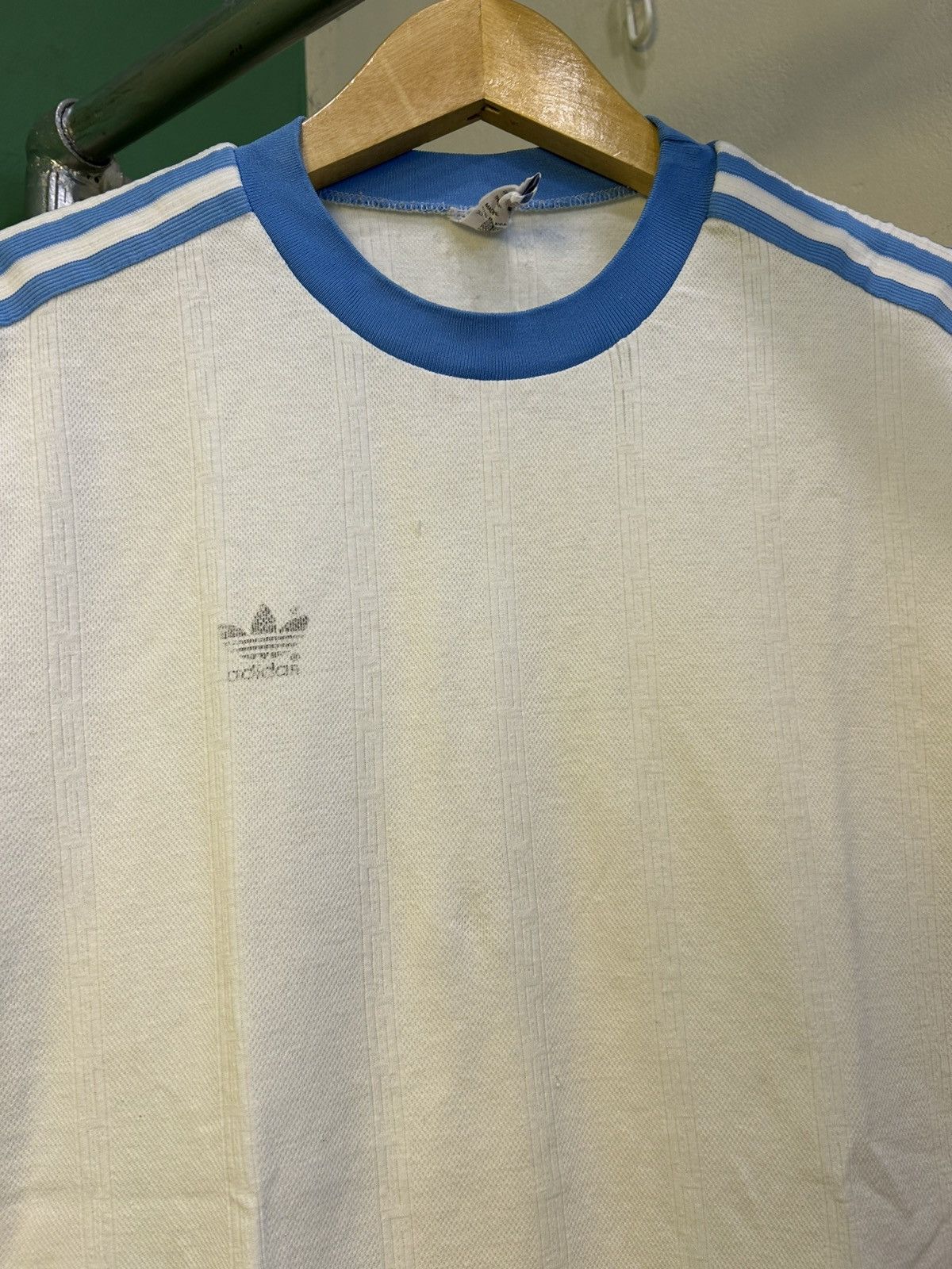 Adidas Adidas Three Stripes Ringer Tee 80s Vintage Size US L / EU 52-54 / 3 - 2 Thumbnail