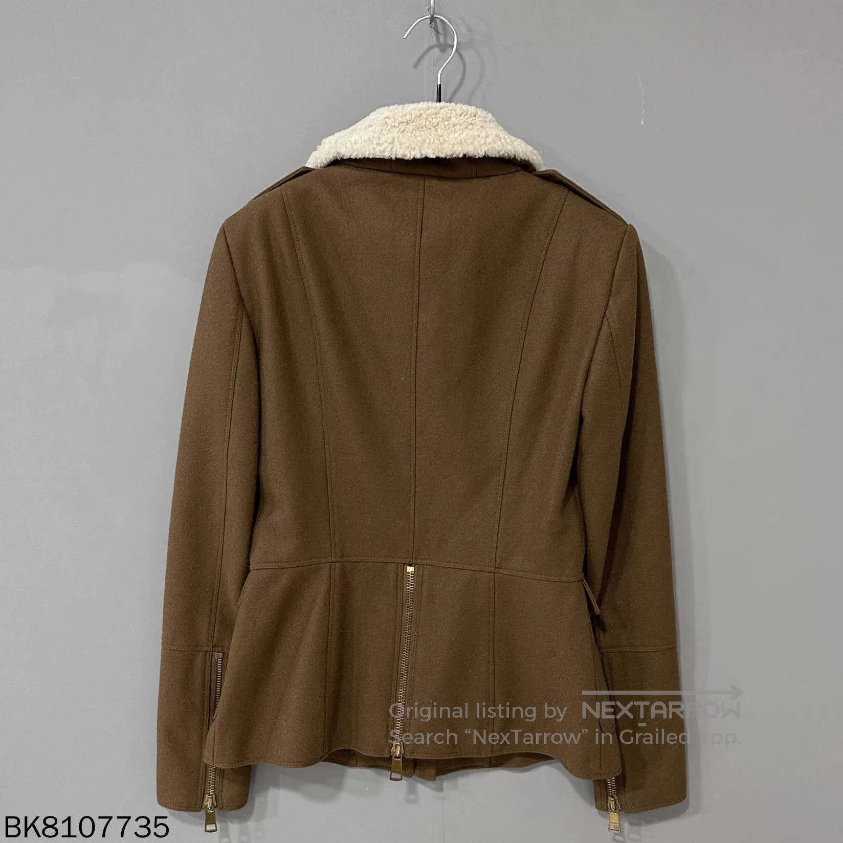 Burberry Burberry Plaid Lining Shearling Collar Zip Coat. Size S / US 4 / IT 40 - 3 Thumbnail