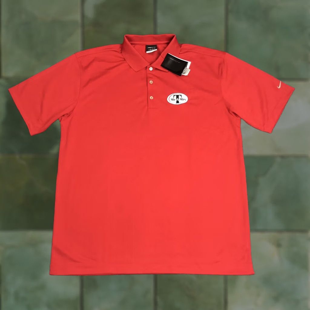 Nike NWT Nike Dri-fit Golf Polo Shirt Men’s XL UV Protective Embroidered Swoosh Shirt XL Men Red Nike Golf Swoosh Mens Size US XL / EU 56 / 4 - 1 Thumbnail