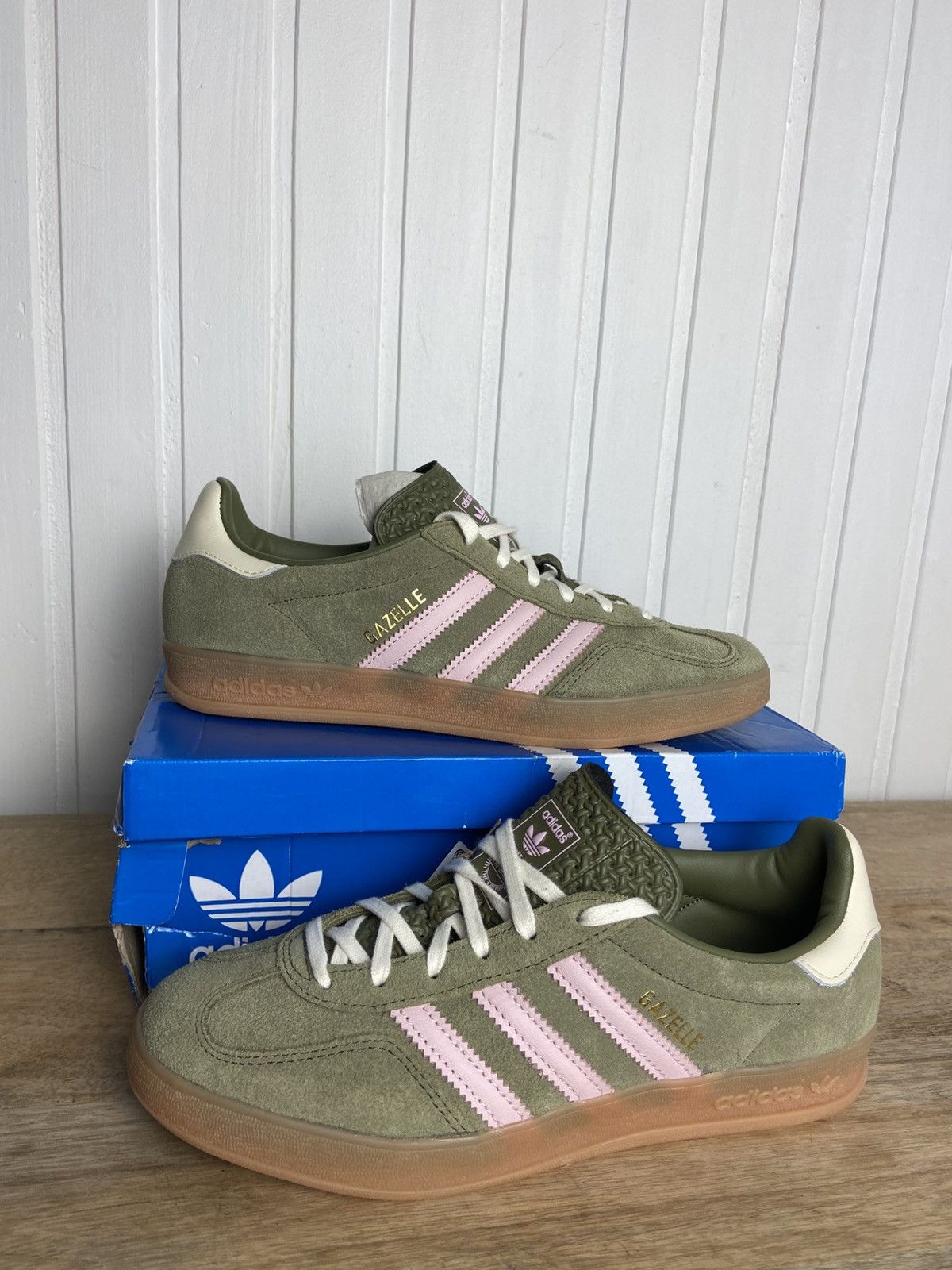 Adidas New adidas Gazelle Indoor "Focus Olive" rare size 7,5US Size US 7.5 / IT 37.5 - 3 Thumbnail