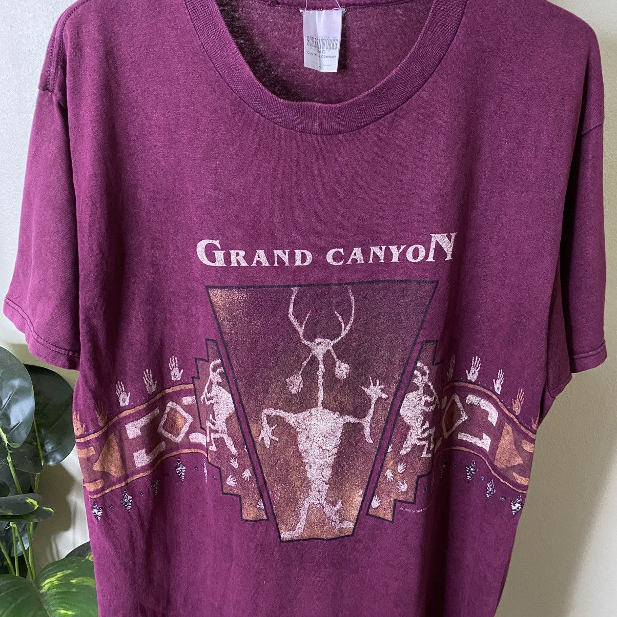 Vintage 1990s Grand Canyon Native Art T Shirt Size US L / EU 52-54 / 3 - 2 Thumbnail