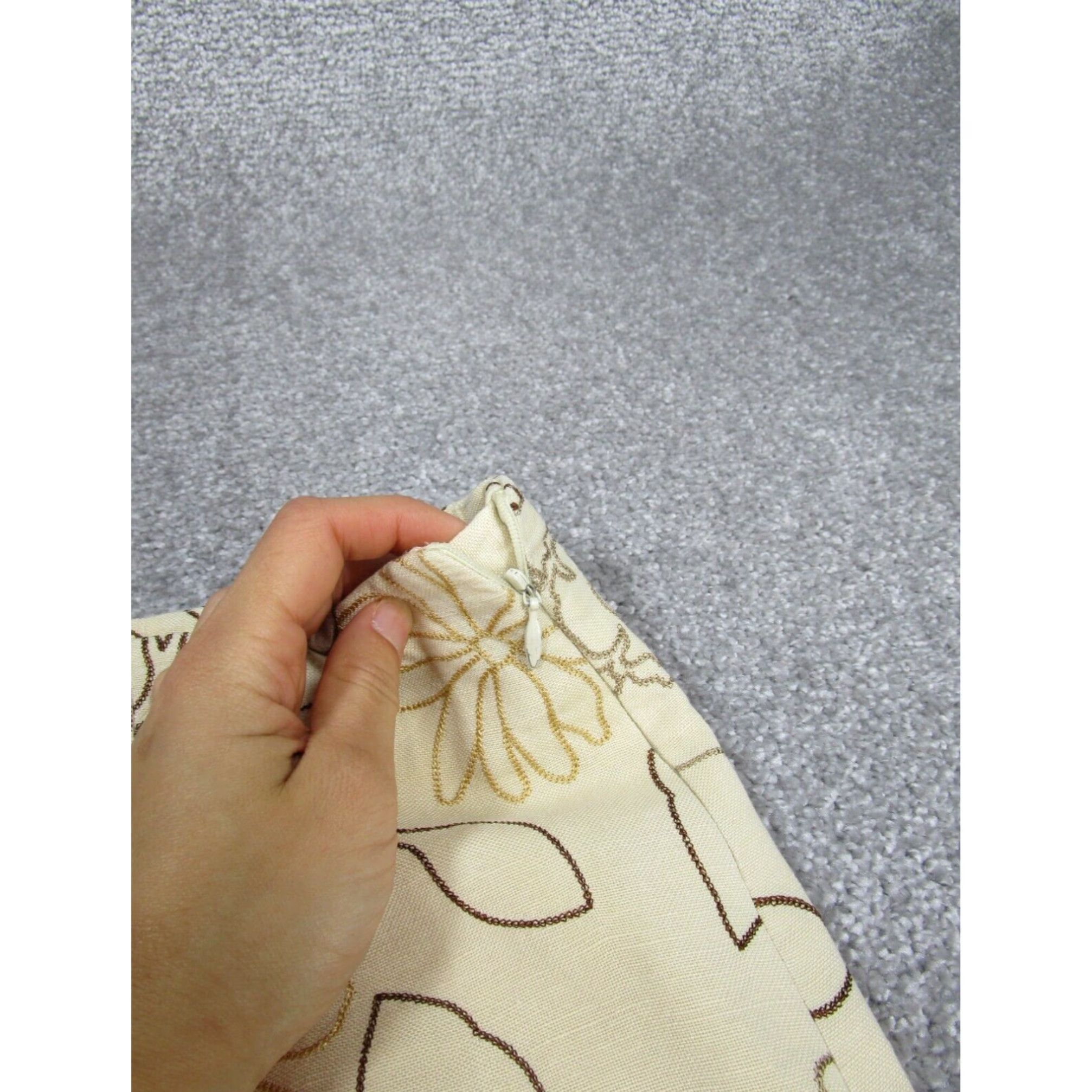 Pendleton Pendleton Beige Floral Knee Length Pencil Skirt Womens 16 Size 38" / US 16 / IT 52 - 3 Thumbnail