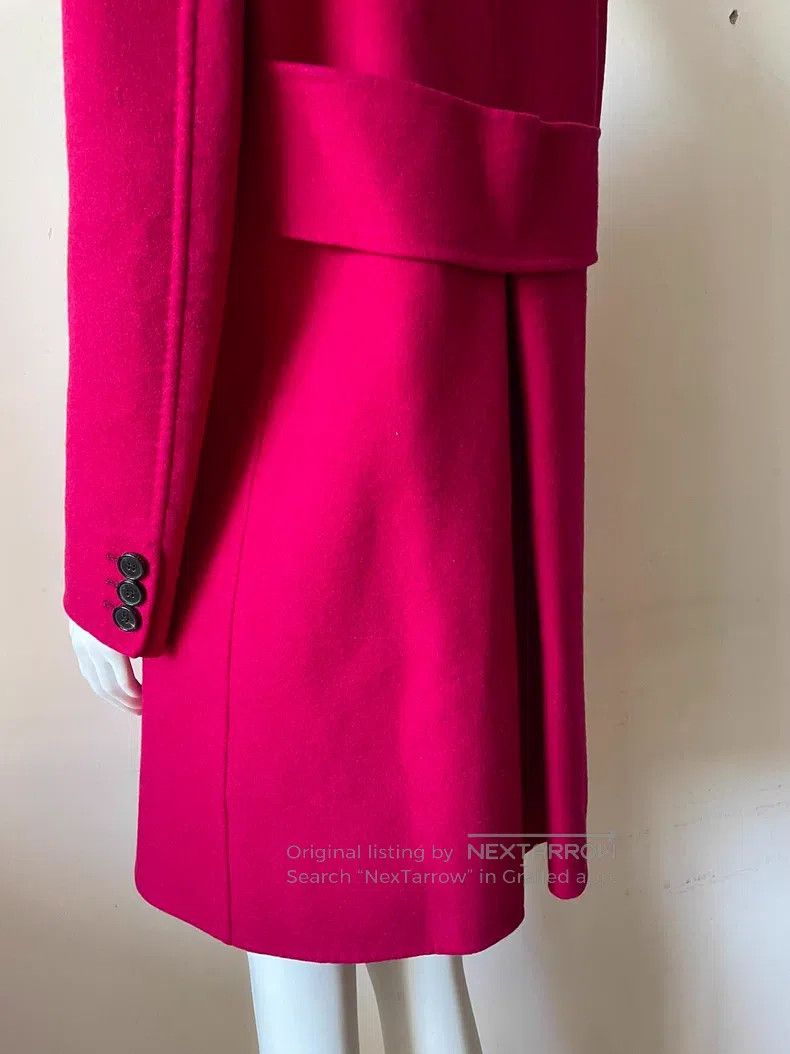 Valentino Valentino A classic rose red wool coat Size L / US 10 / IT 46 - 6 Thumbnail