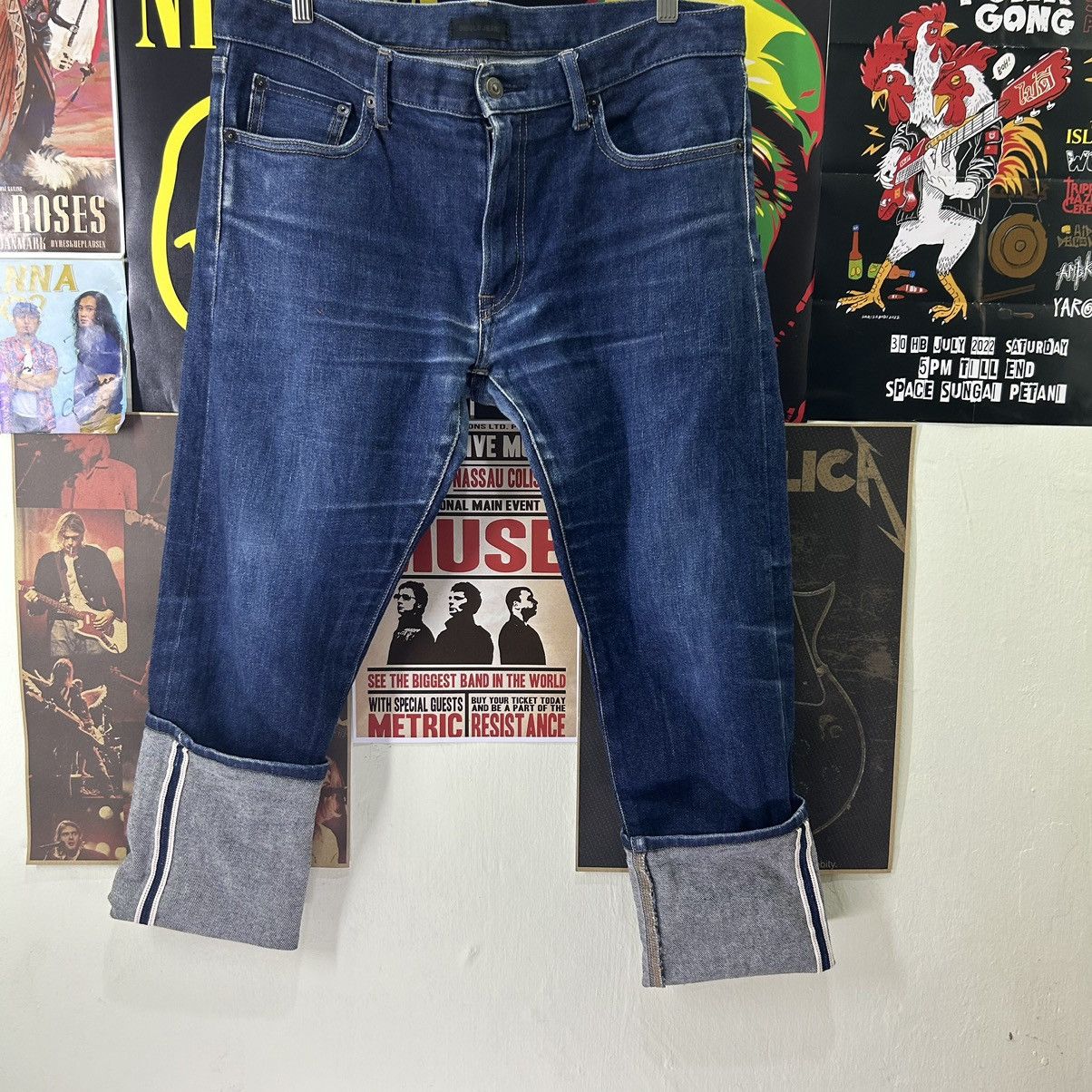 Uniqlo Vintage Uniqlo Selvedge Distressed Denim Size US 36 / EU 52 - 9 Thumbnail
