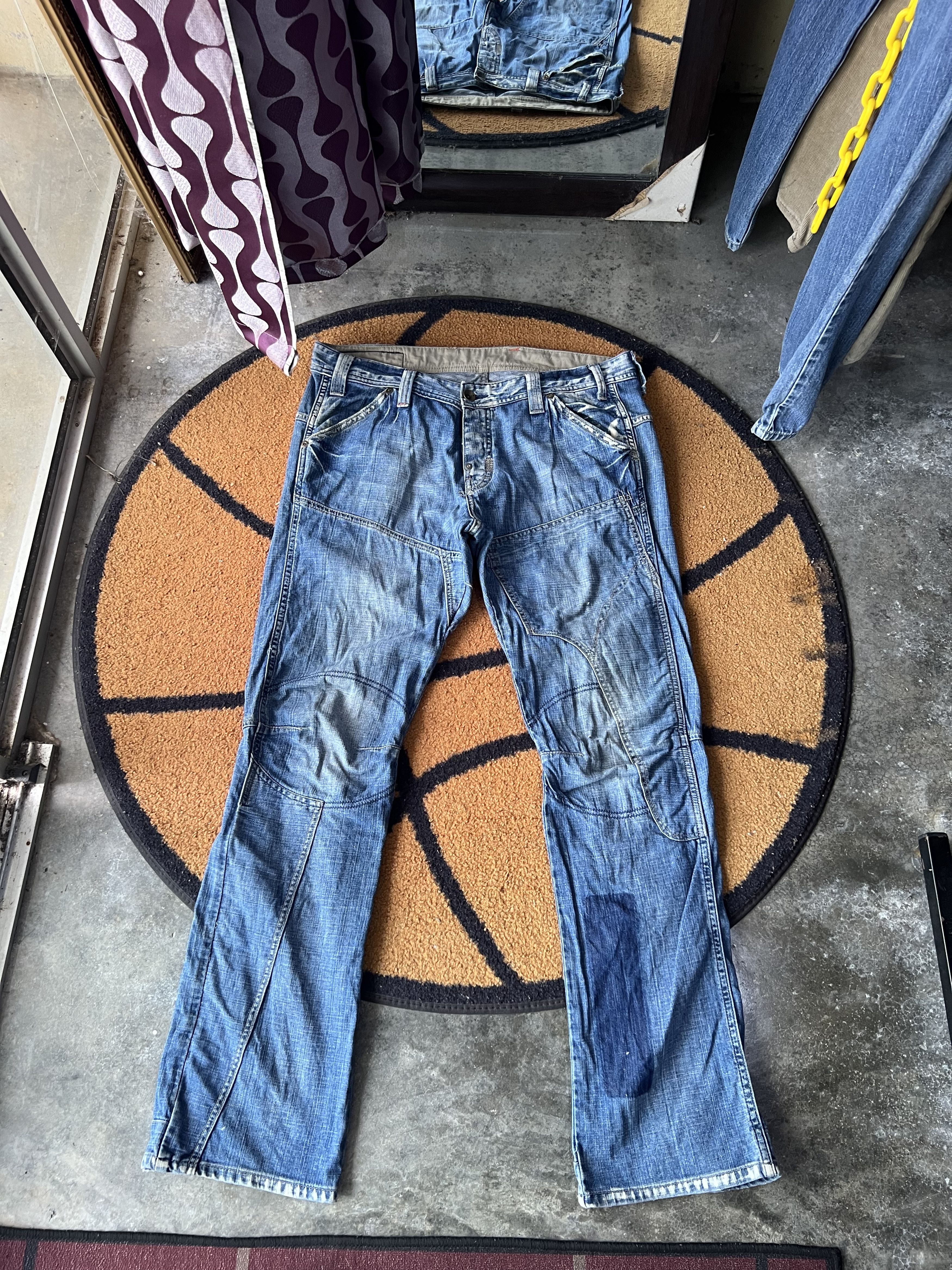 G-Star 🔥G-Star Raw Double Knees Distressed Denim Size US 37 - 2 Thumbnail