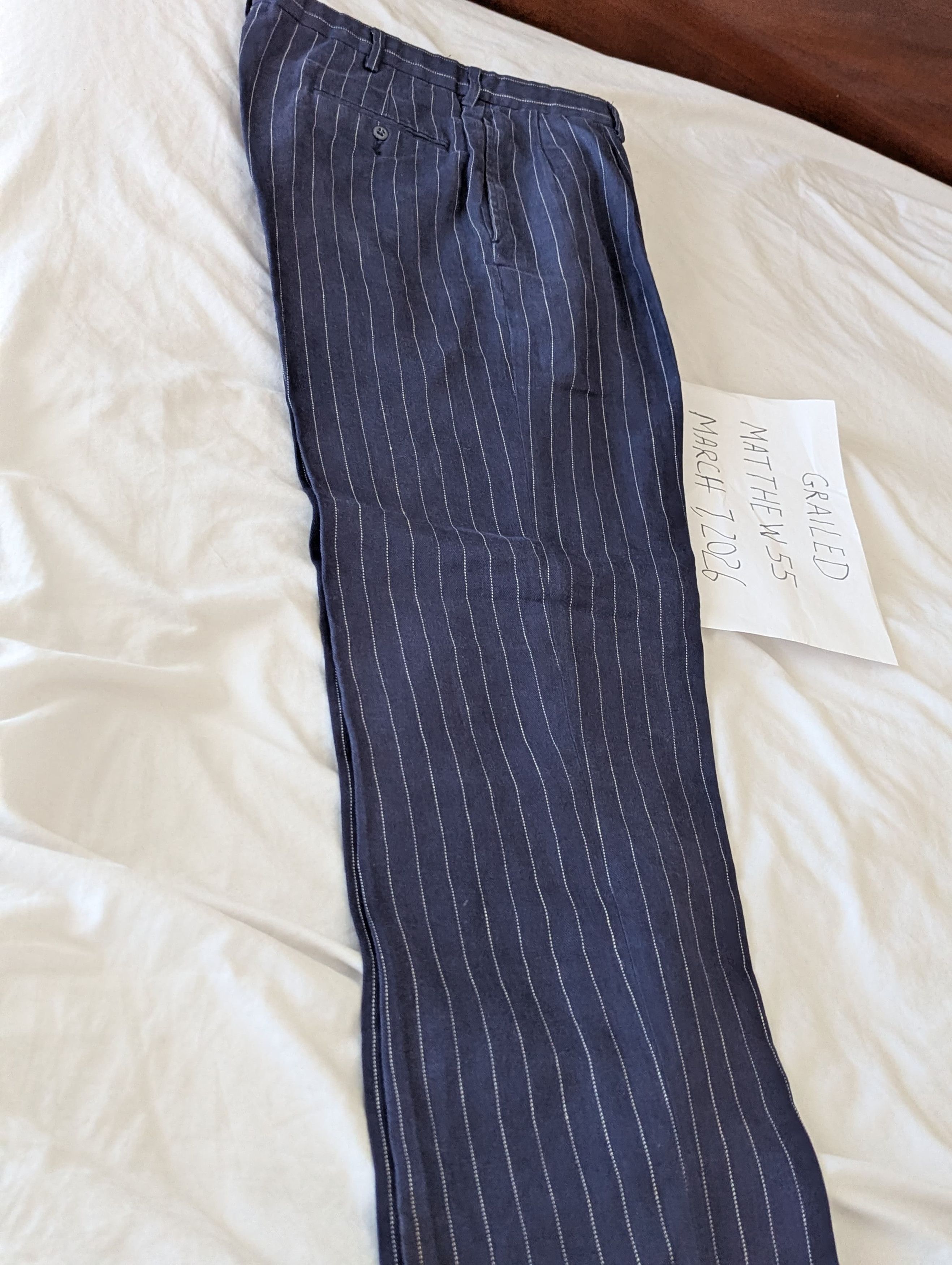 Polo Ralph Lauren Vintage ITALIAN Linen Pants Size US 34 / EU 50 - 2 Thumbnail
