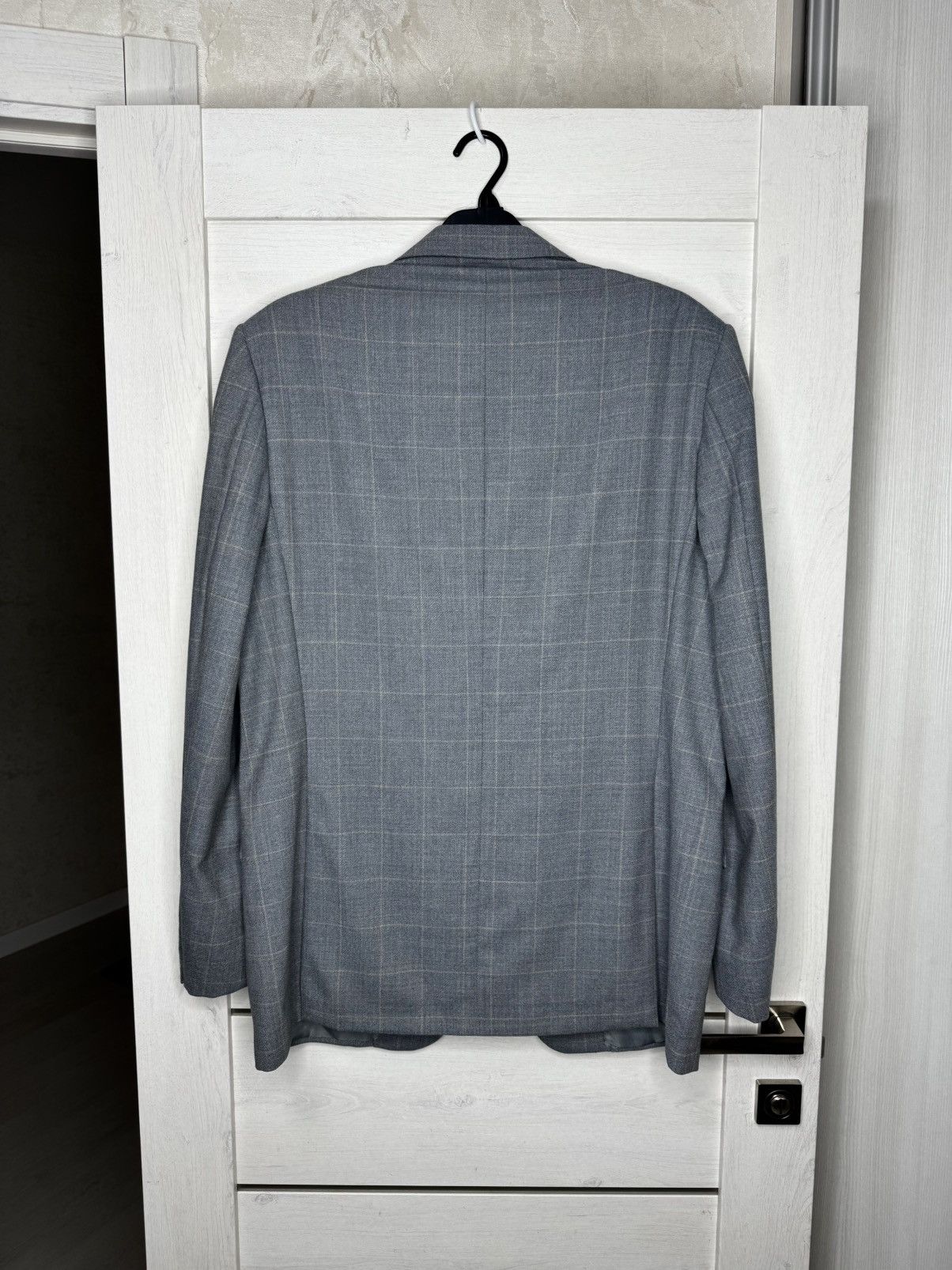 Corneliani Corneliani Linea Sartoria Handmade Gray Check Blazer 54L Size 54L - 3 Thumbnail