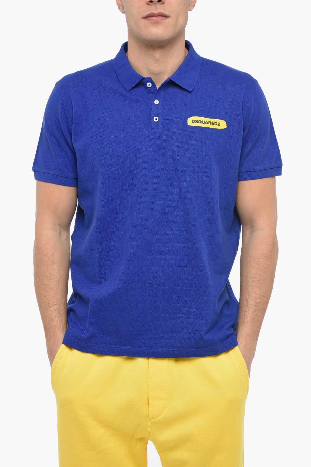 image of Dsquared2 Og1Mm0424 Tennis Polo Shirt In Blue, Men's (Size Large)
