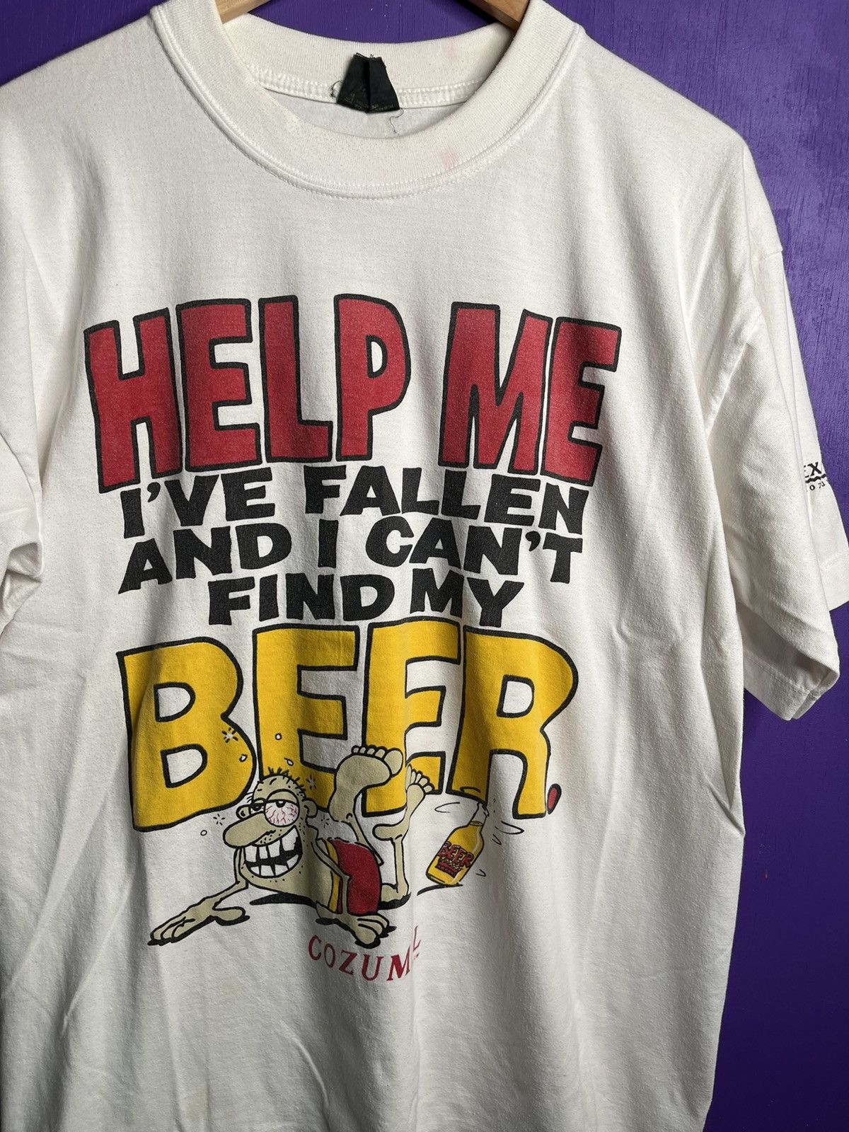 Vintage Vintage 90s I’ve fallen and can’t find my beer t-shirt Size US XL / EU 56 / 4 - 3 Thumbnail