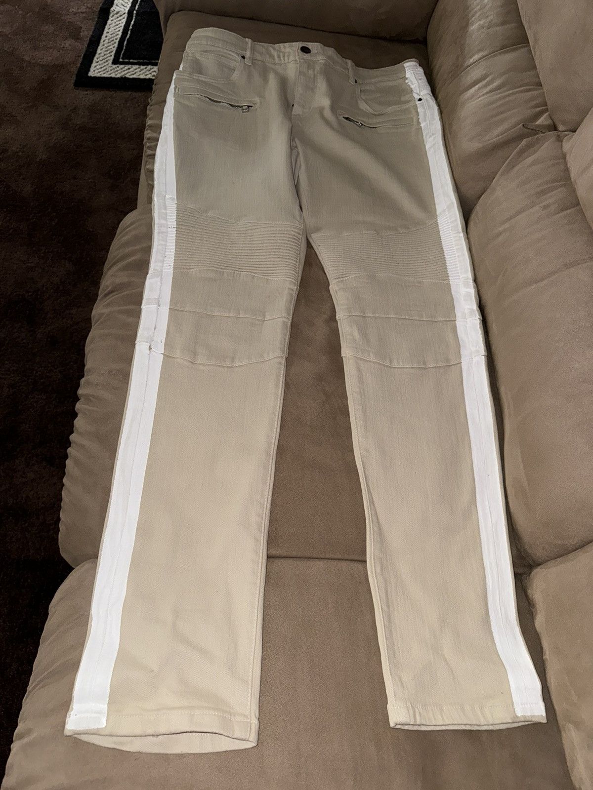 Embellish Embellish Racer Biker Denim Jeans - Size 34 Size US 34 / EU 50 - 1 Thumbnail