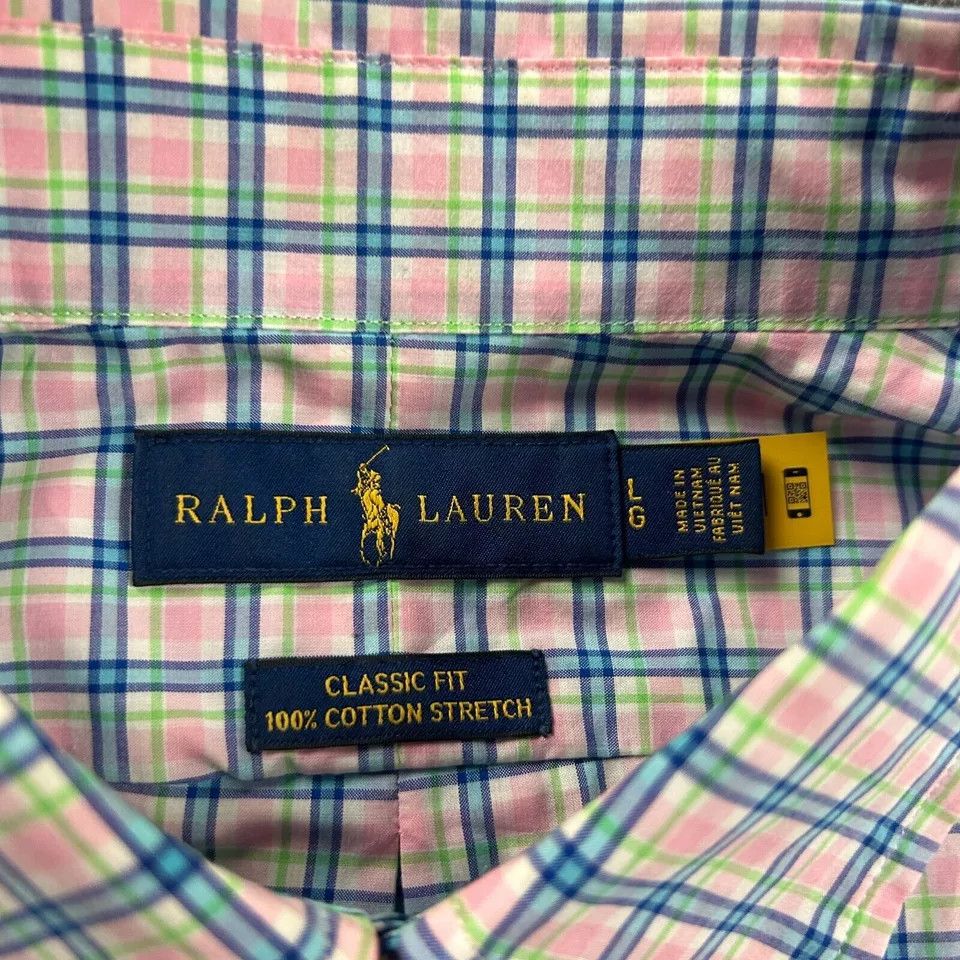 Ralph Lauren Ralph Lauren Shirt Mens Large Plaid Button Down Classic Fit Size US L / EU 52-54 / 3 - 2 Thumbnail
