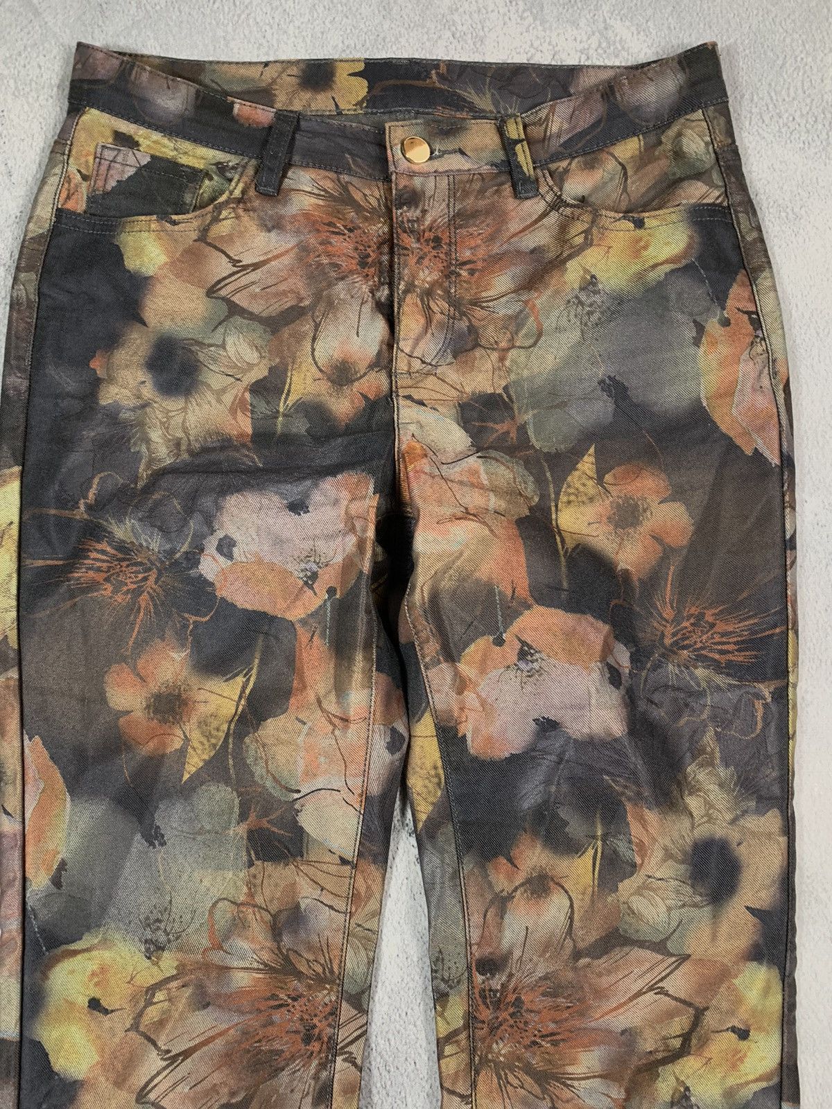 Other Vintage Y2K Japanese floral denim jeans pants streetwear Size 30" / US 8 / IT 44 - 2 Thumbnail