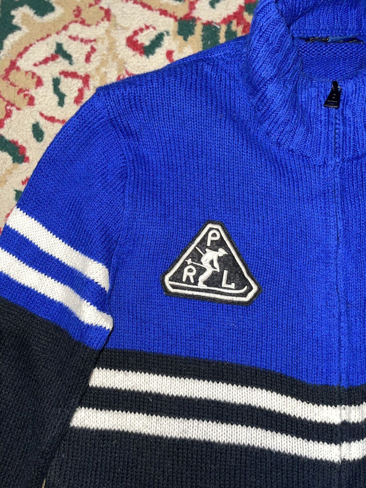 Polo Ralph Lauren Polo Ralph Lauren Mt. Div. Patch Zip-Up Knit Jacket Size US S / EU 44-46 / 1 - 8 Thumbnail