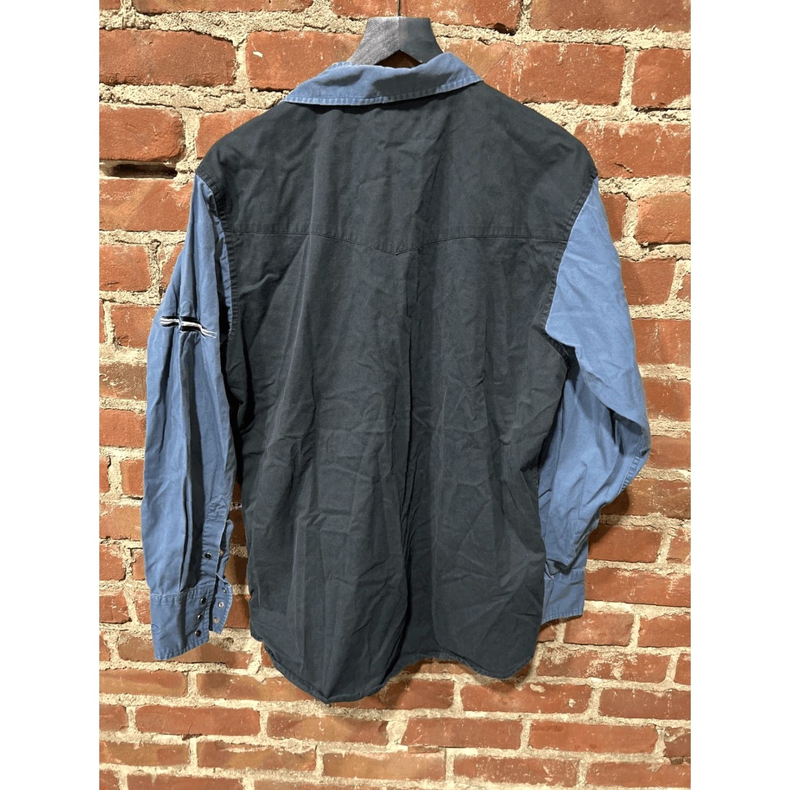 Vintage VINTAGE Cumberland Outfitters Shirt Mens XL Western Pearl Snap Black Blue Size US XL / EU 56 / 4 - 3 Thumbnail
